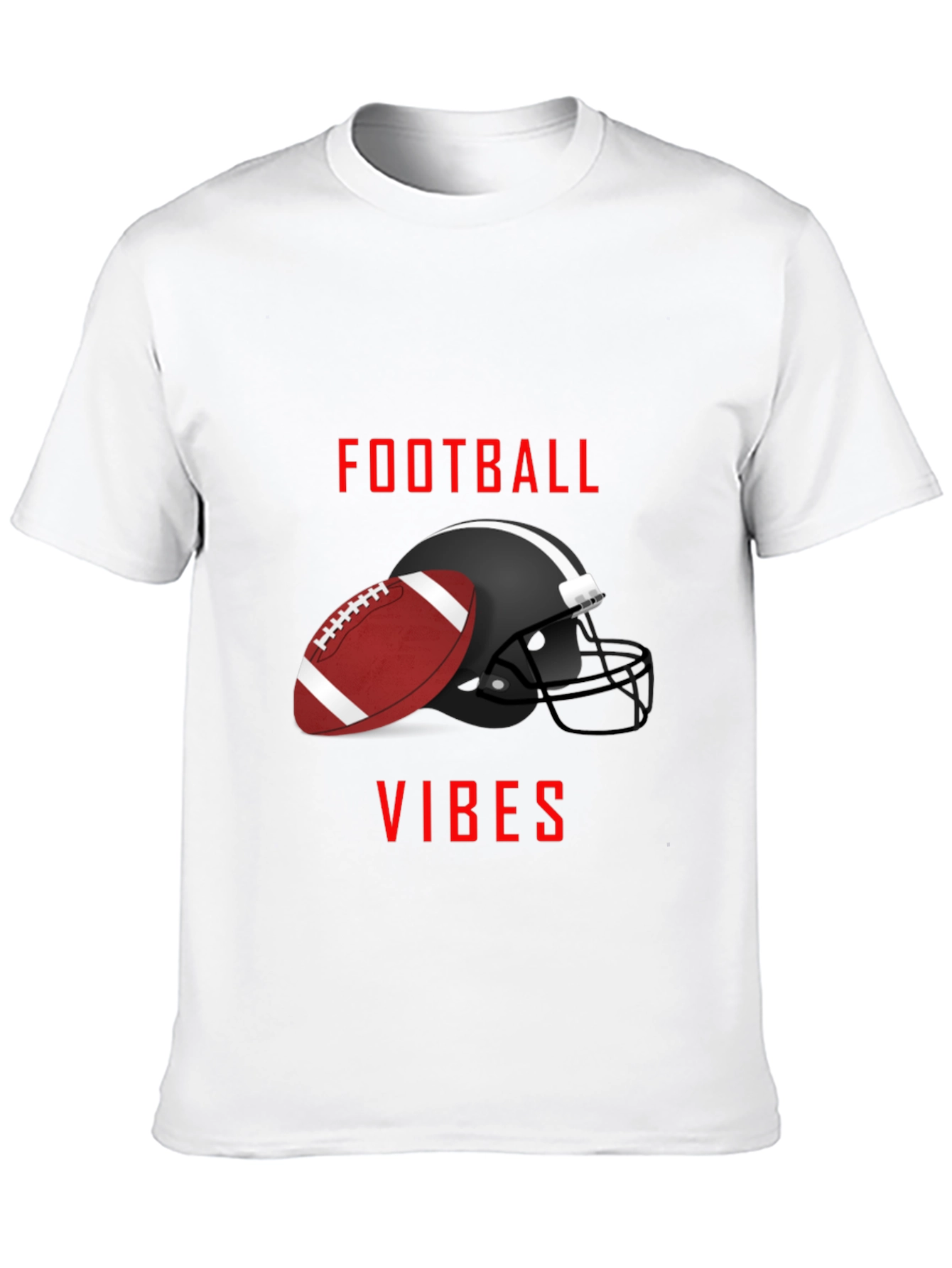 Football Vibes Graphic Tee - Game Day Shirt