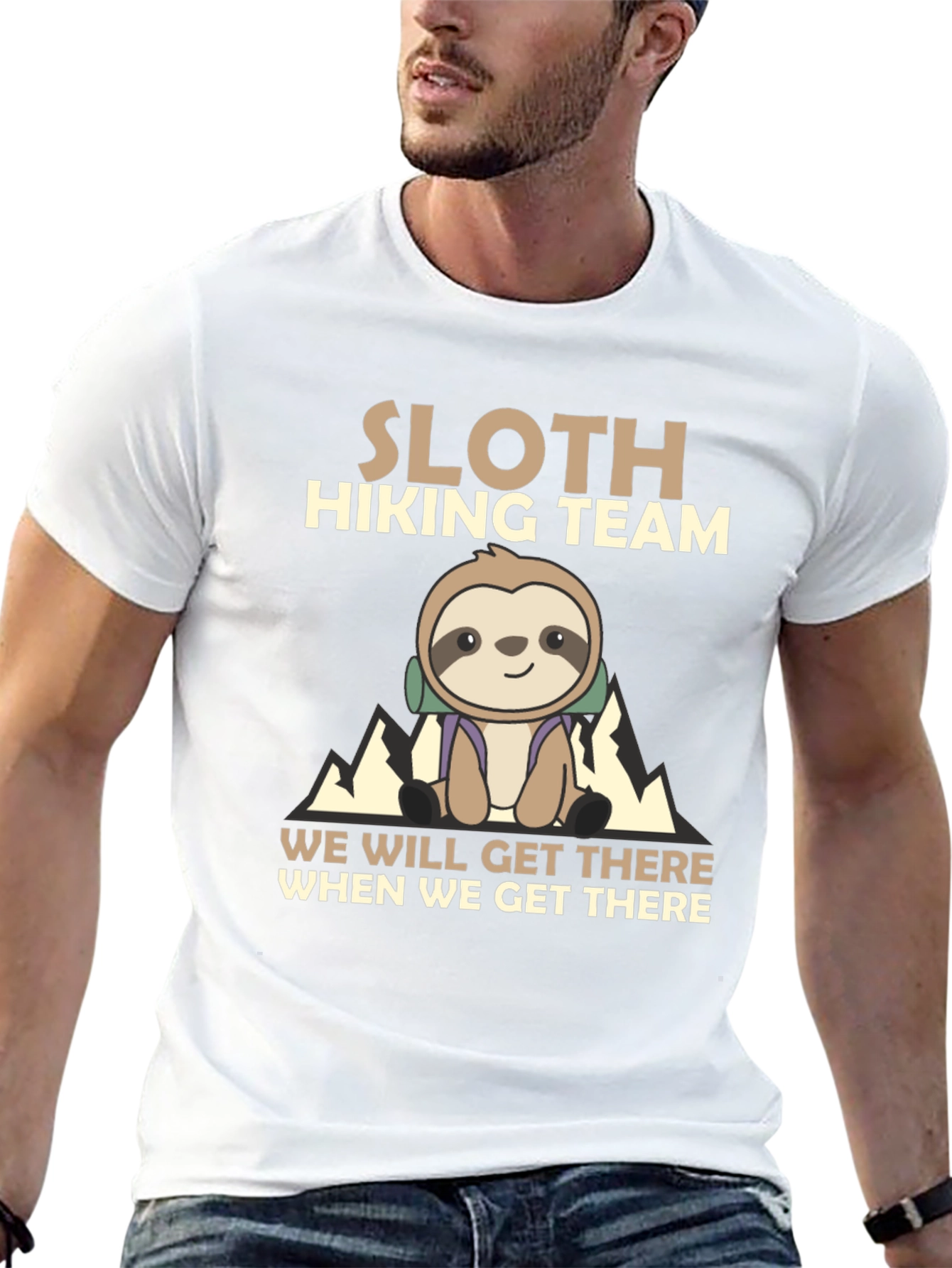 Sloth Hiking Team T-Shirt - We Will Get There
