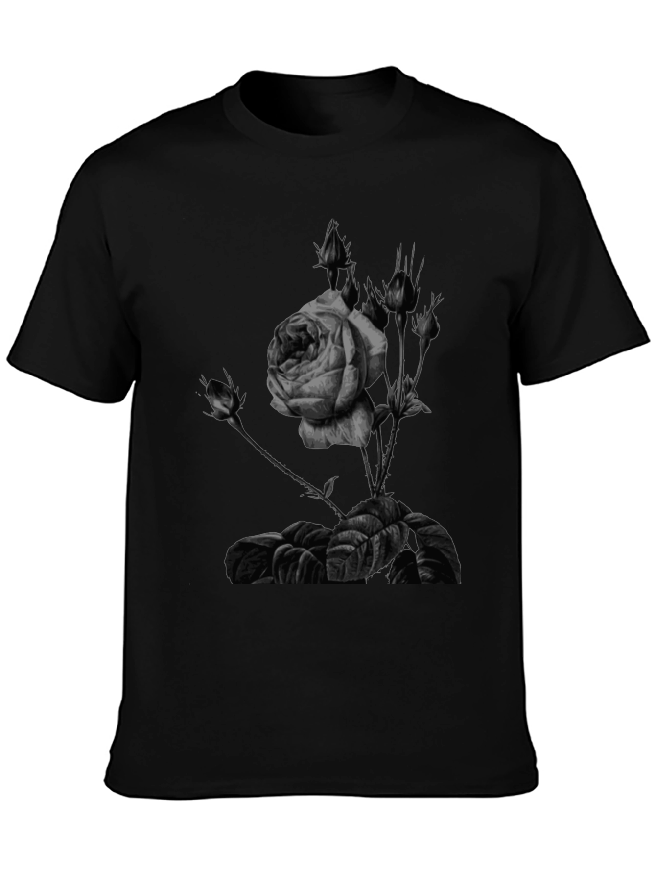 Rose Graphic Print T-Shirt