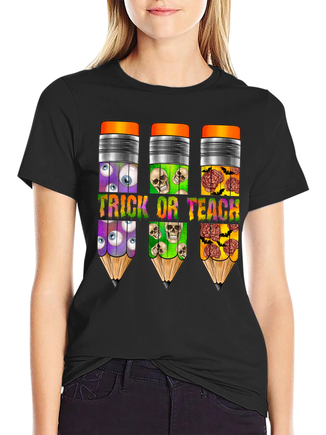 Trick or Teach Halloween T-Shirt