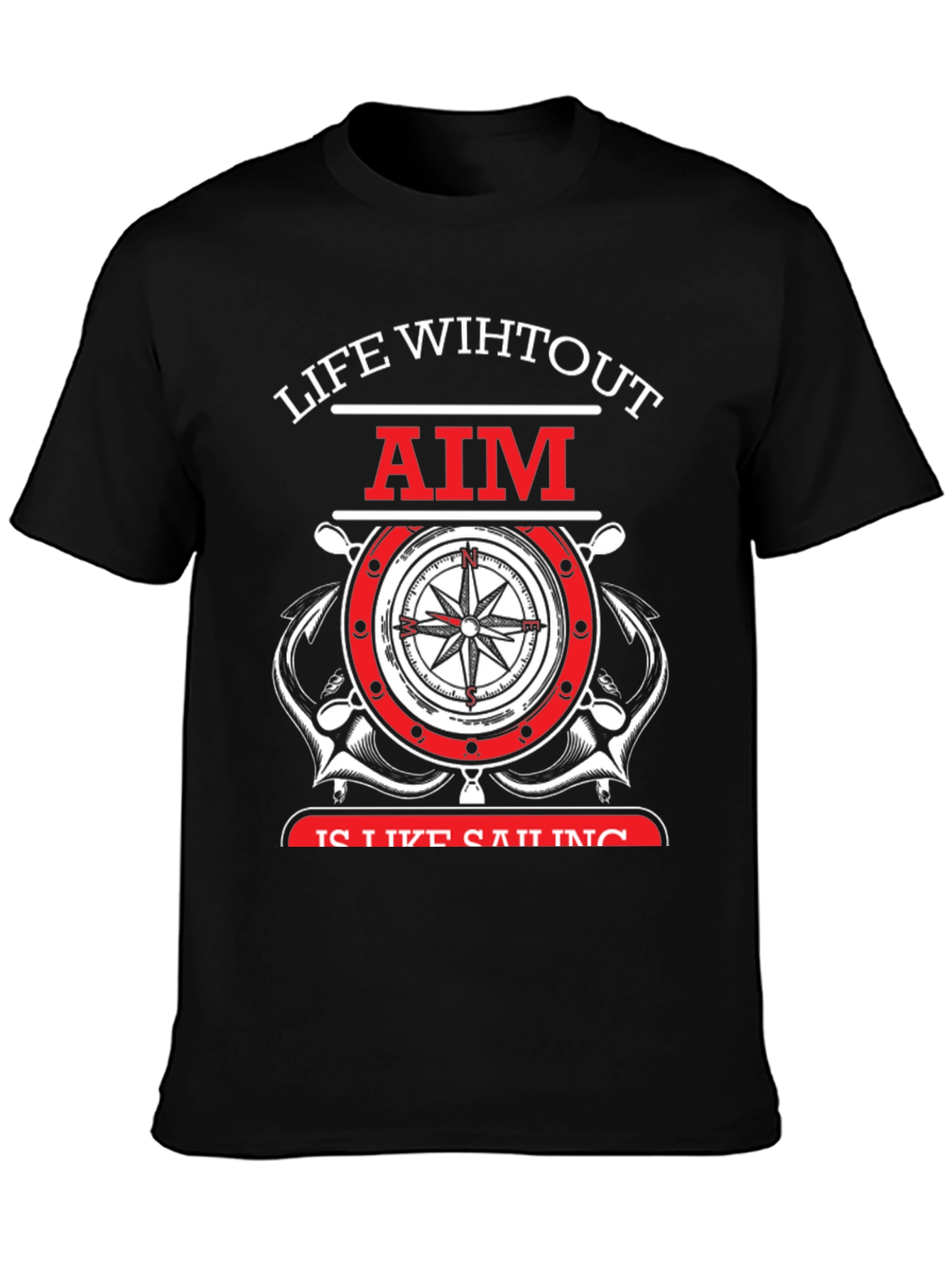 Life Without Aim Sailing Graphic T-Shirt