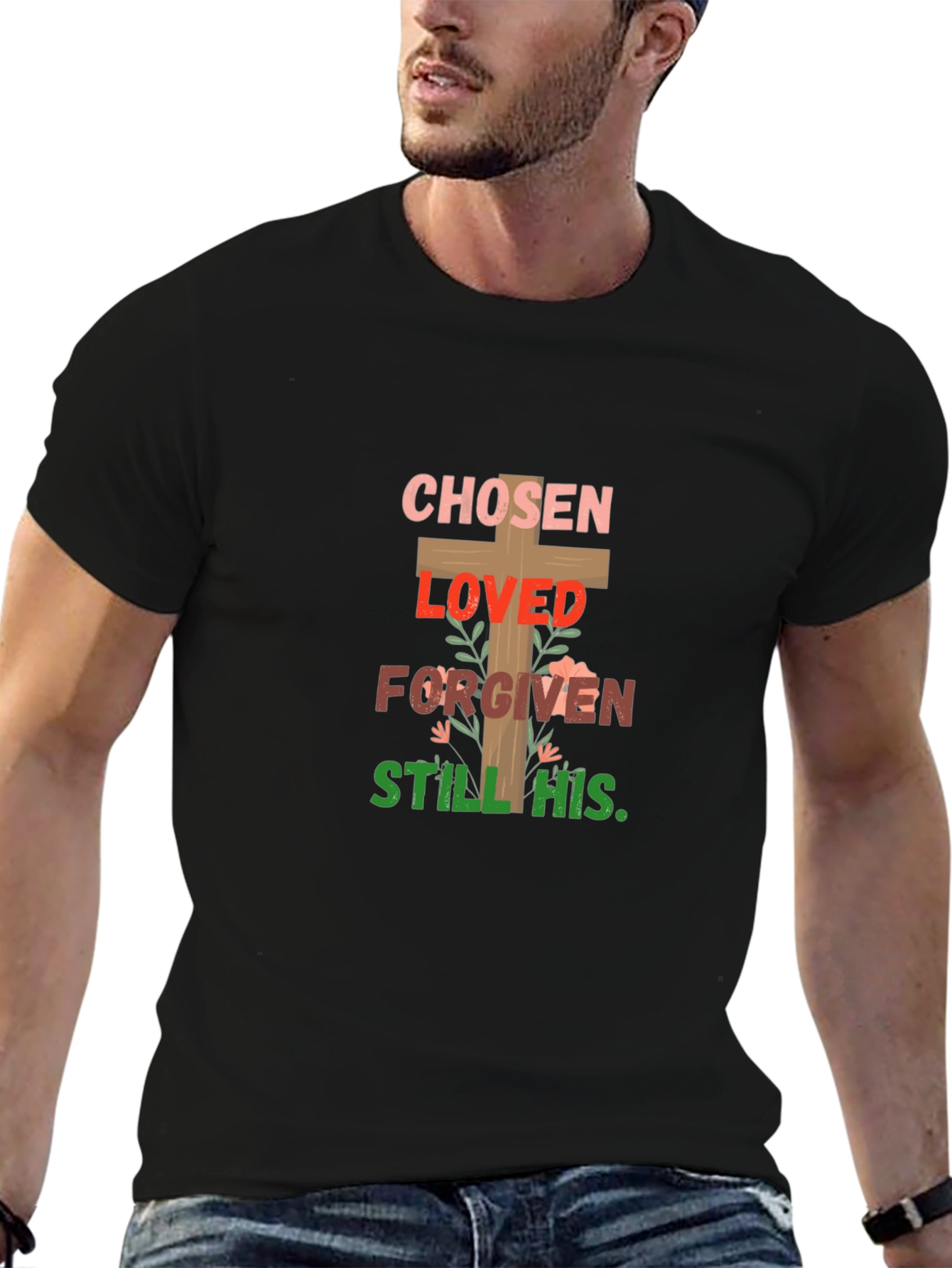 Chosen Loved Forgiven T-Shirt Christian Tee