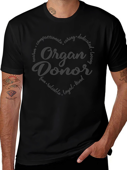 Organ Donor Heart T-Shirt - Black