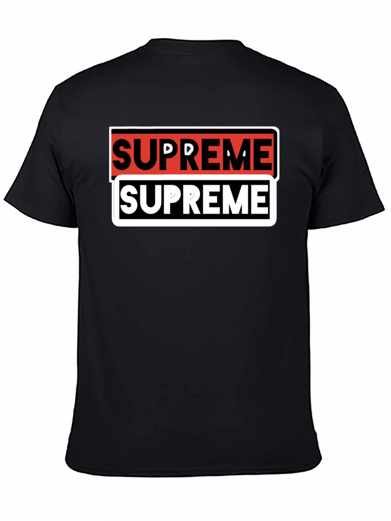 Supreme Double Logo Black T-Shirt