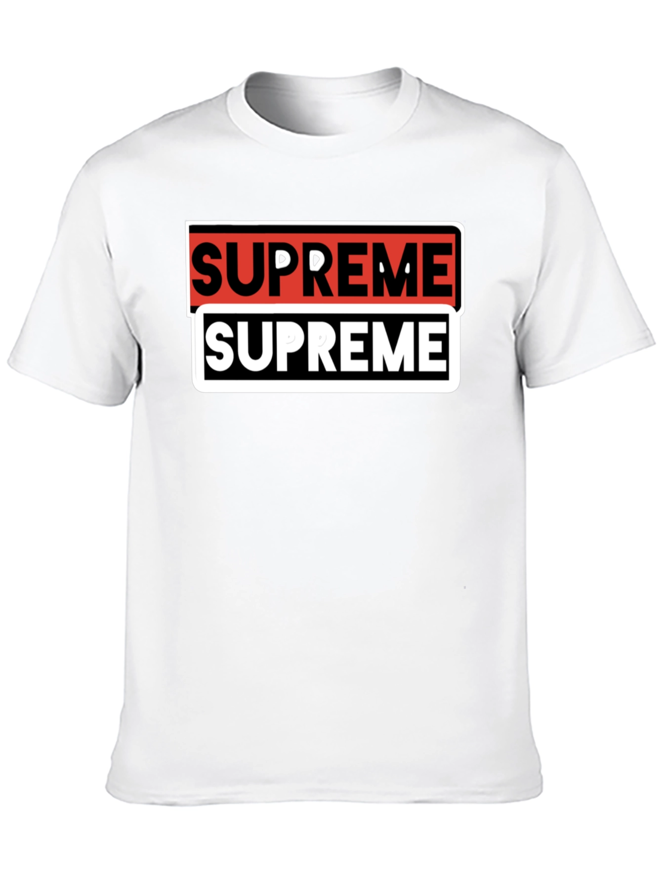 Supreme Double Logo Black T-Shirt
