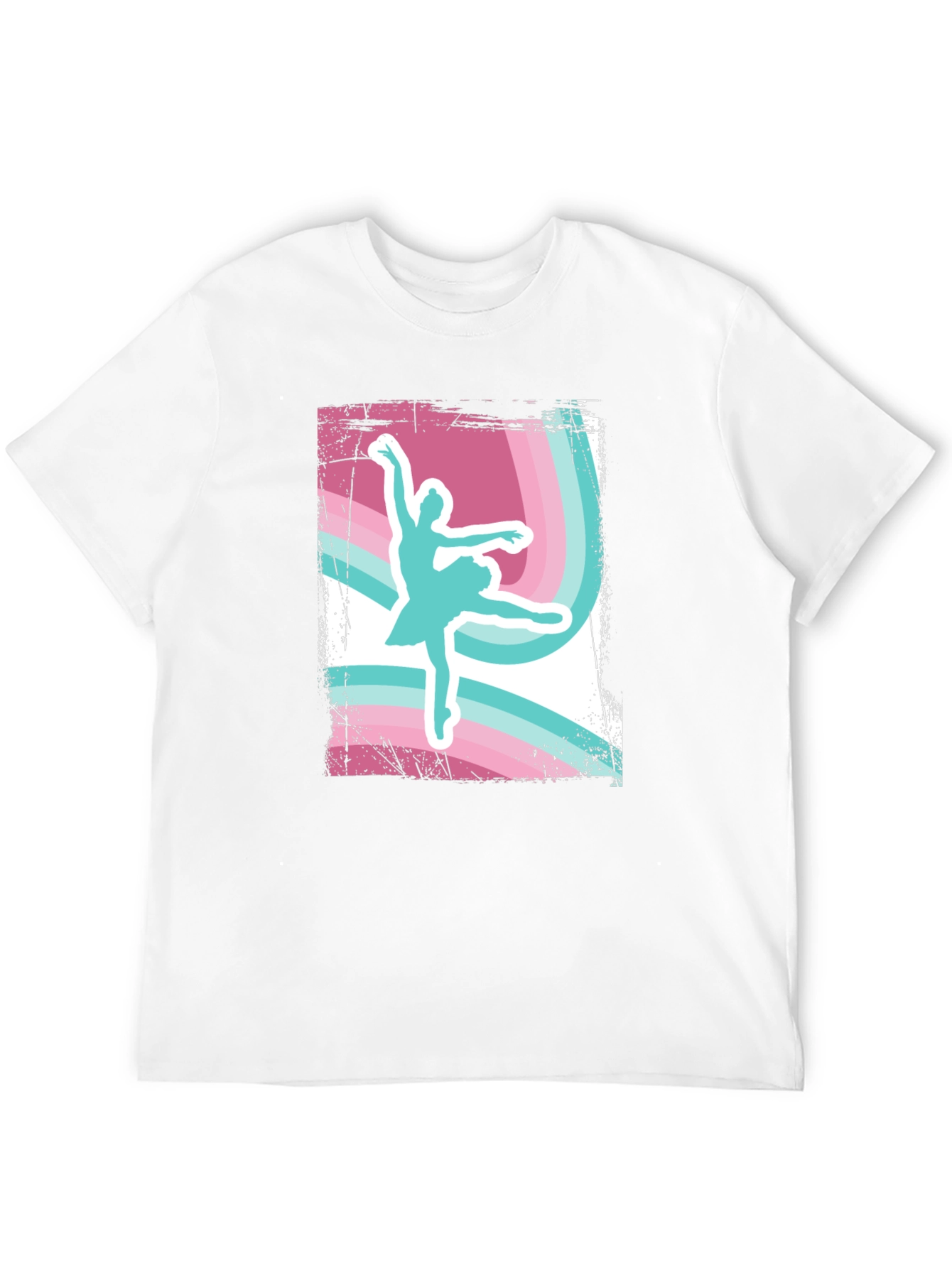 Ballerina Graphic T-Shirt - Retro Dance Tee