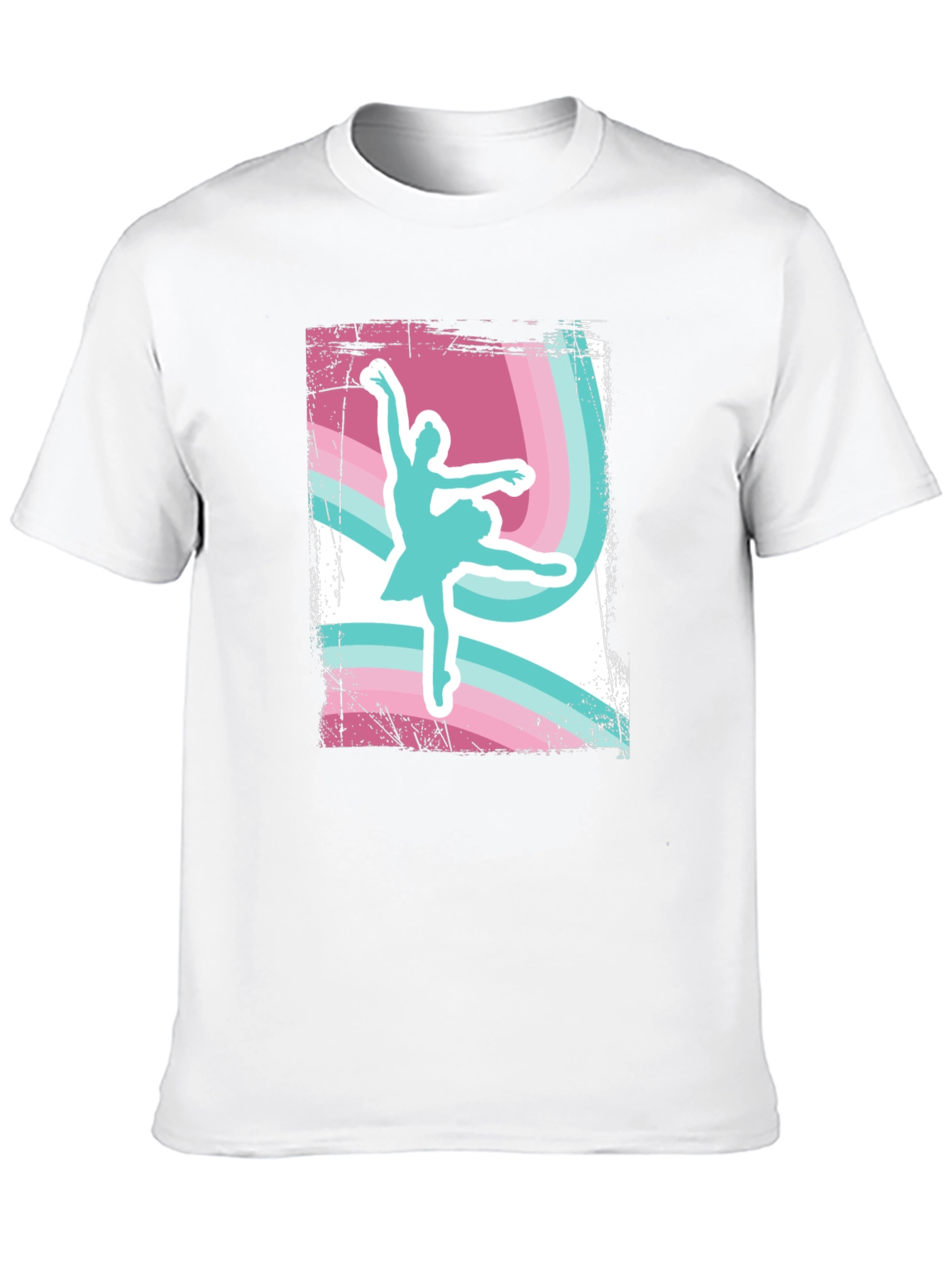 Ballerina Graphic T-Shirt - Retro Dance Tee