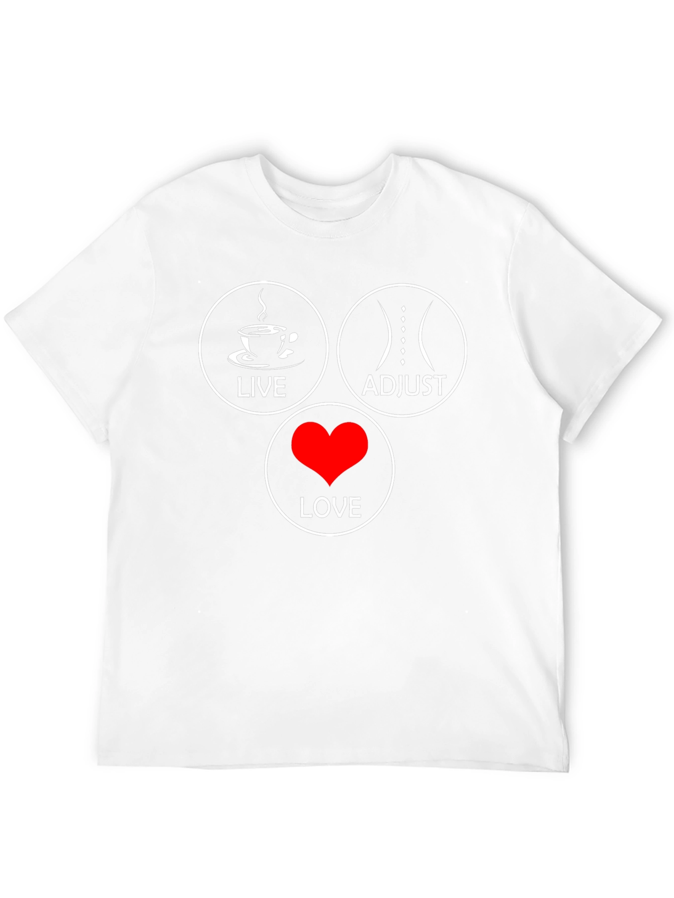 Live Adjust Love Black Graphic T-Shirt
