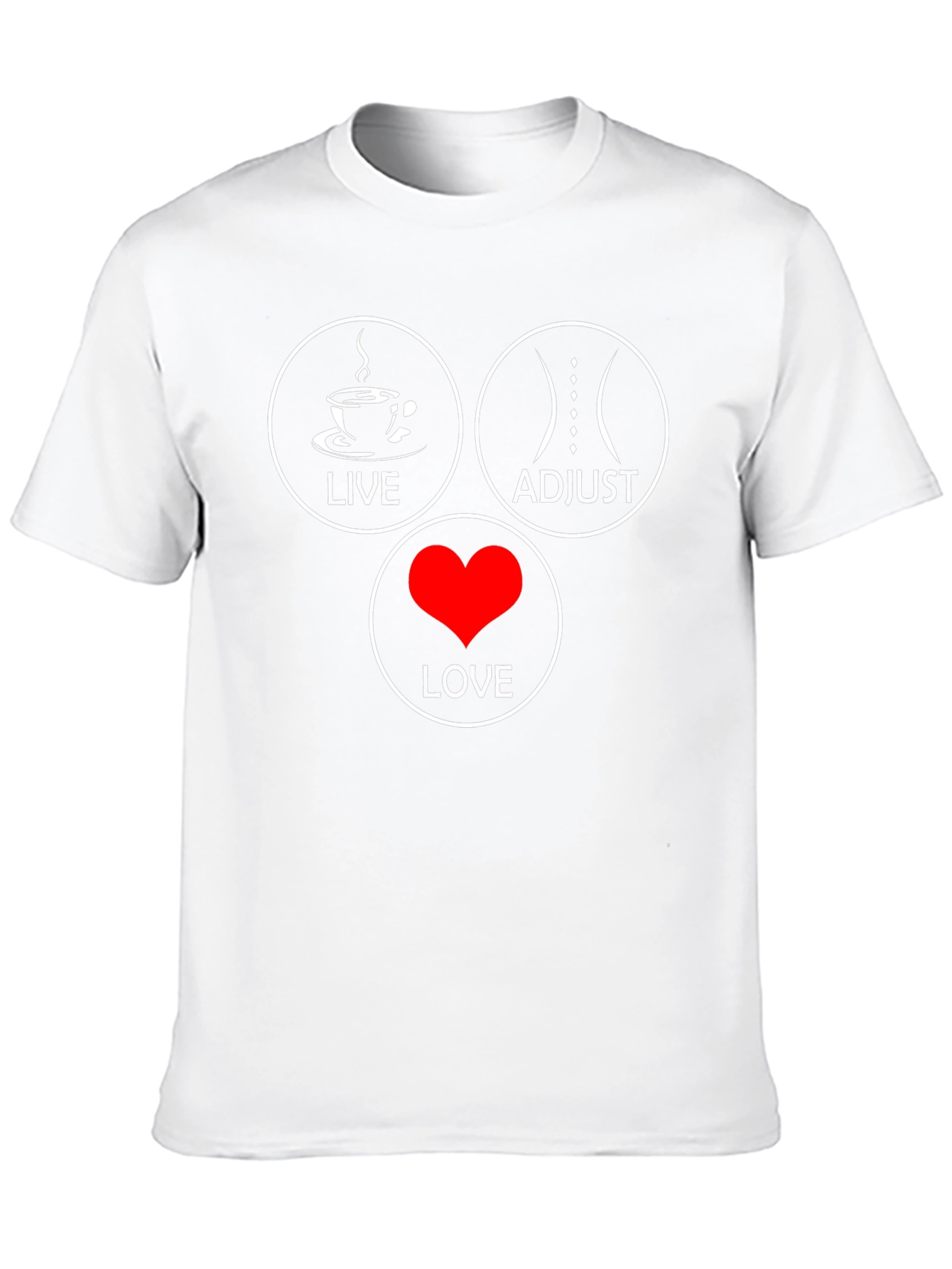 Live Adjust Love Black Graphic T-Shirt