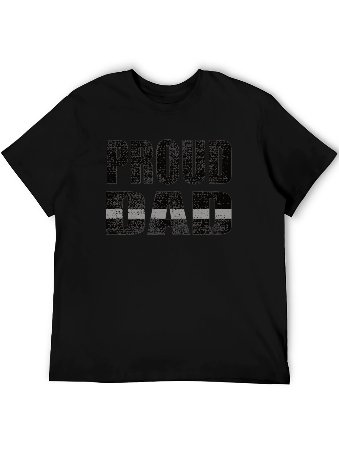 Proud Dad T-Shirt - Black Graphic Tee