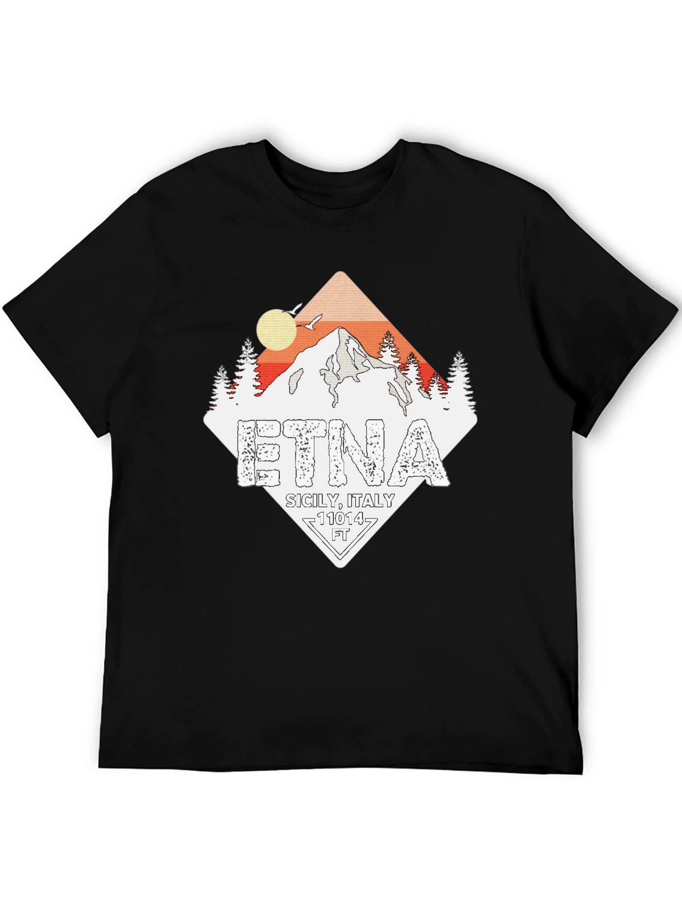Etna Sicily Italy Graphic Tee