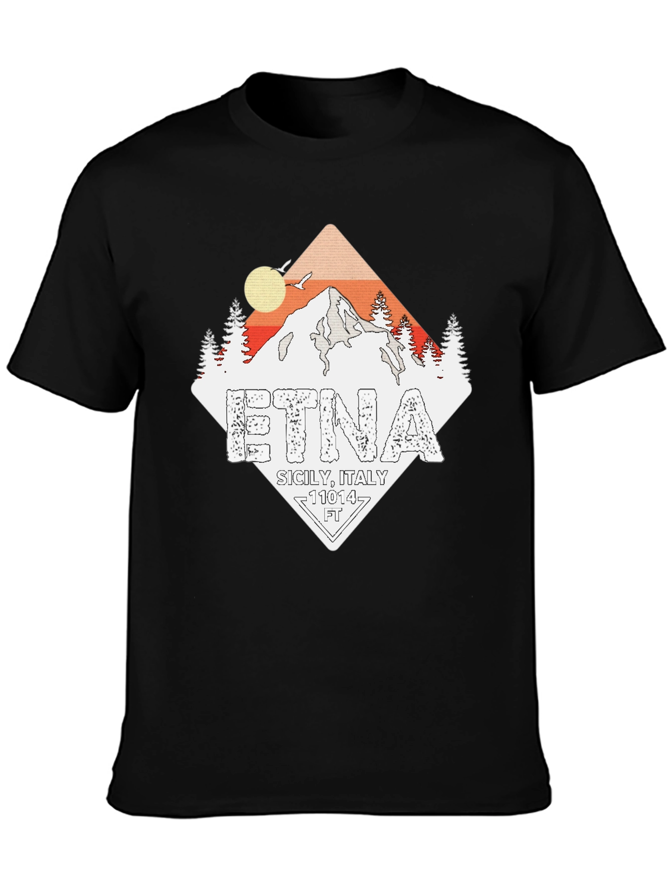 Etna Sicily Italy Graphic Tee