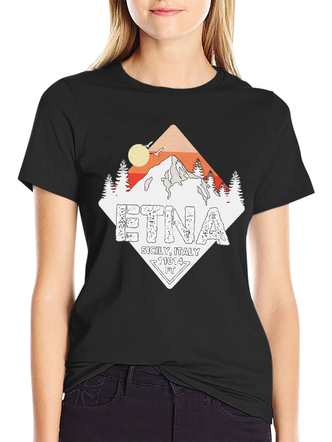 Etna Sicily Italy Graphic Tee