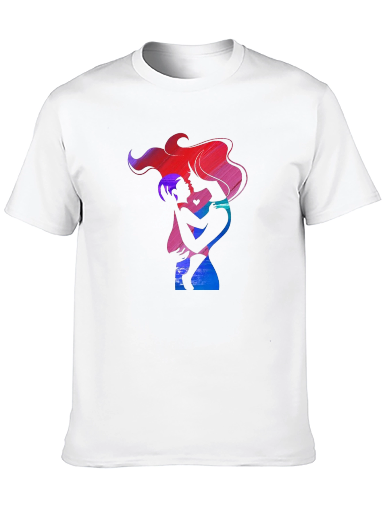 Mother and Child Graphic Tee - Black