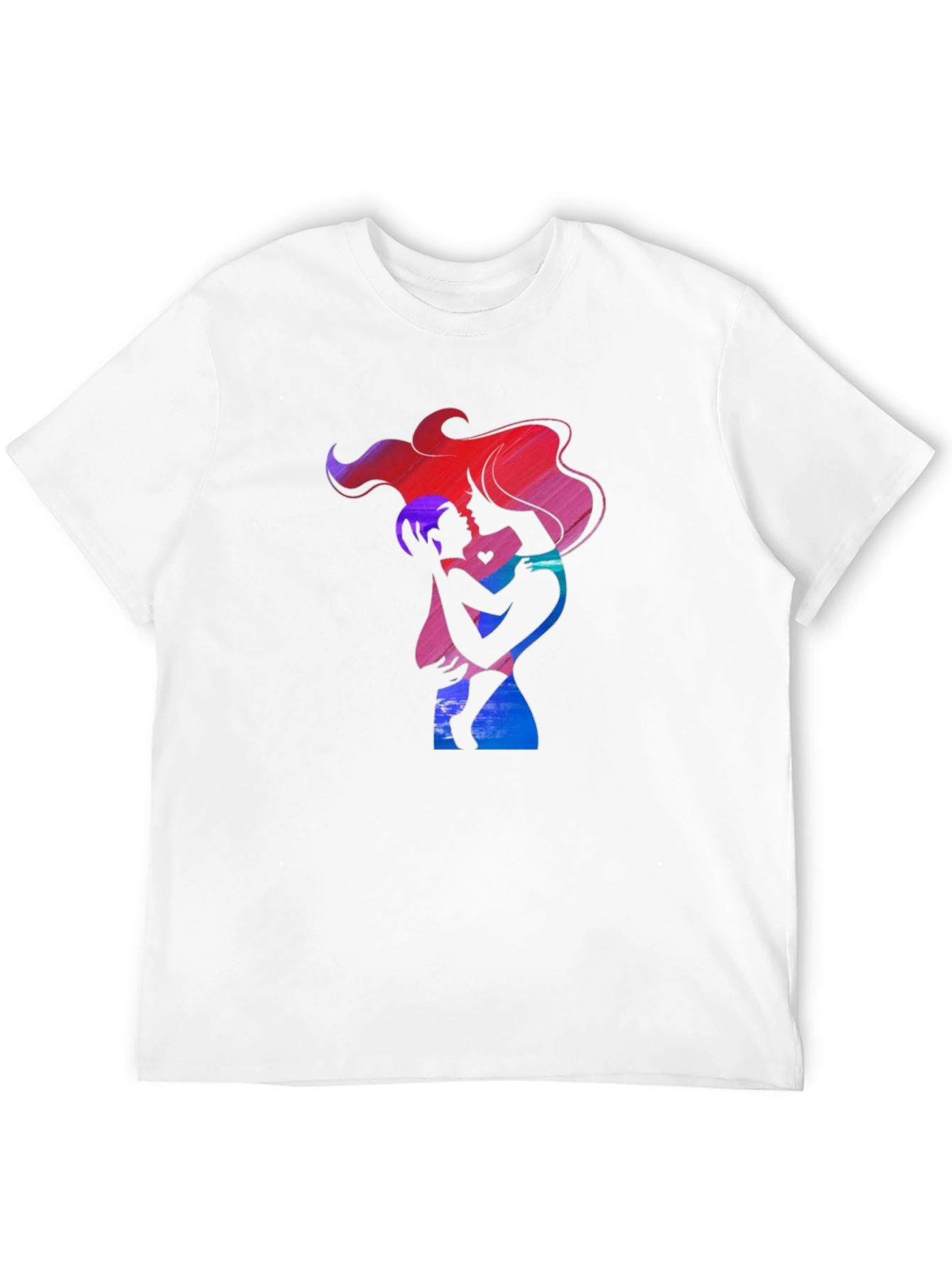 Mother and Child Graphic Tee - Black