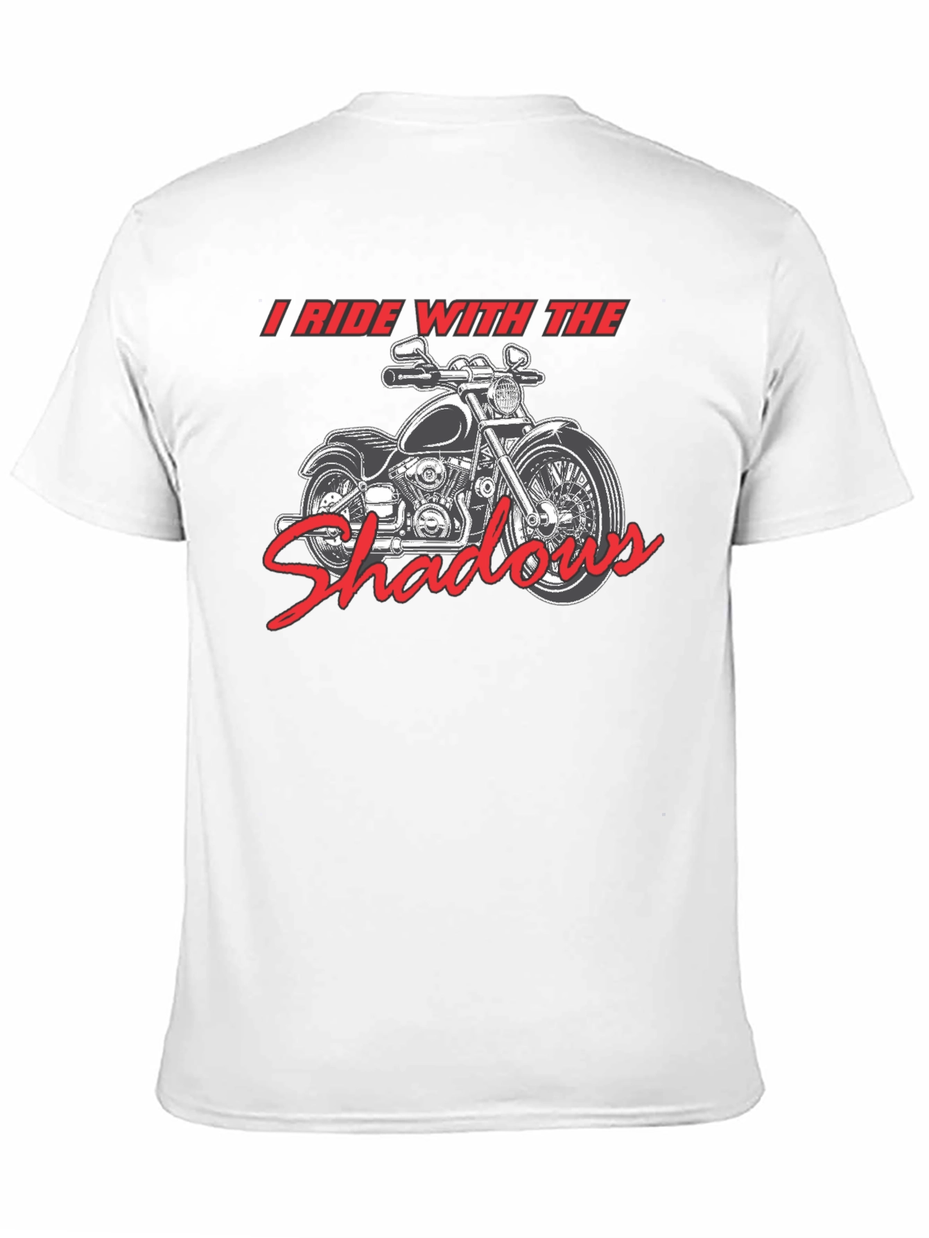 I Ride With The Shadows Motorcycle Graphic T-Shirt