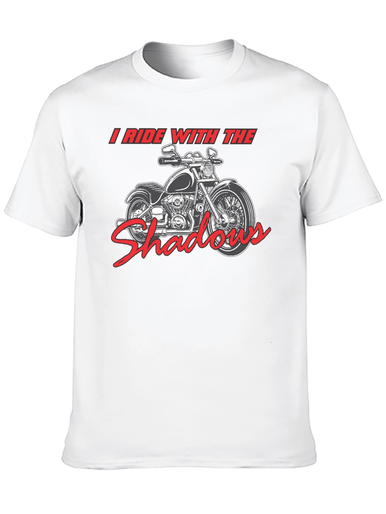 I Ride With The Shadows Motorcycle Graphic T-Shirt