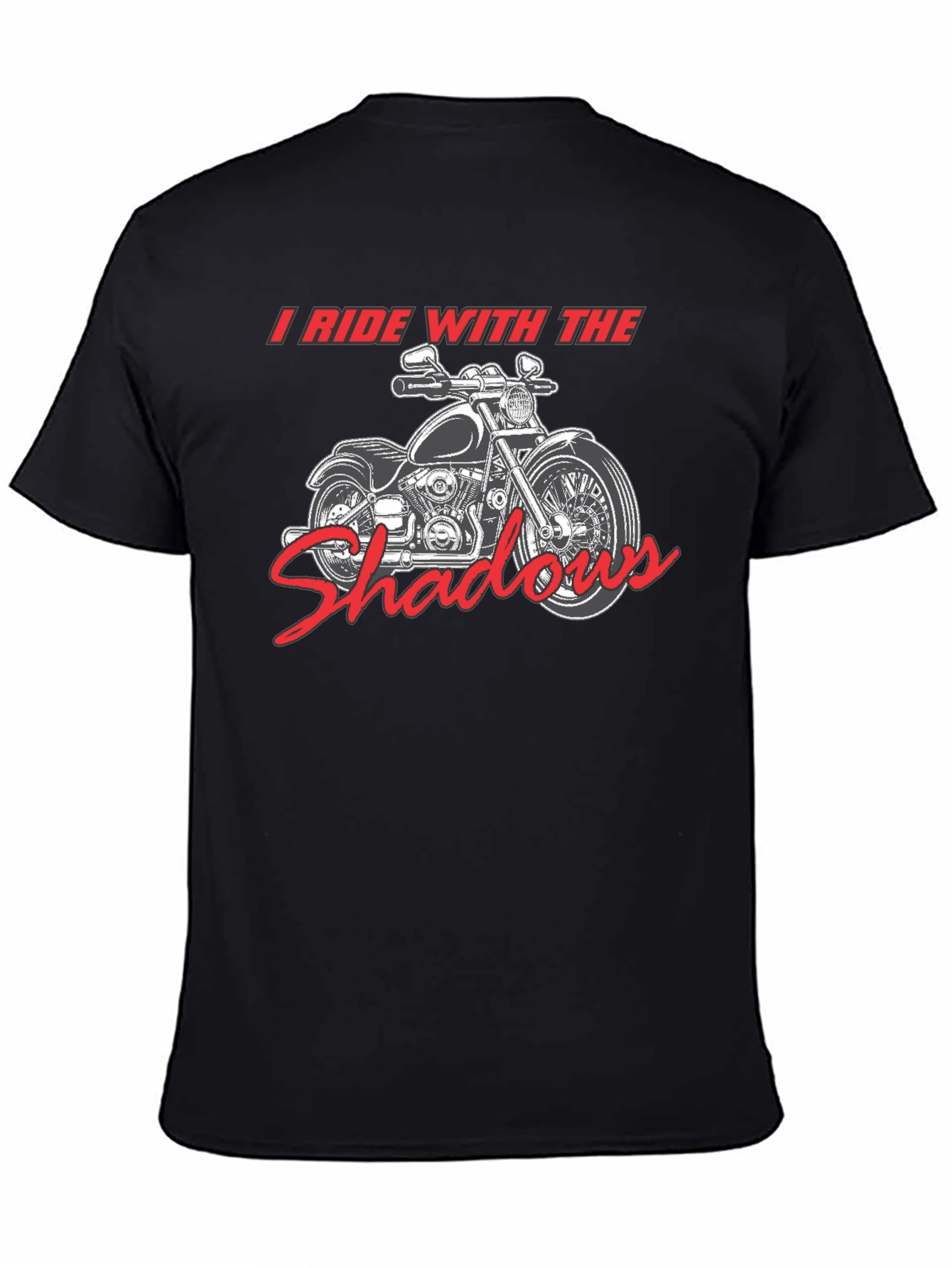 I Ride With The Shadows Motorcycle Graphic T-Shirt