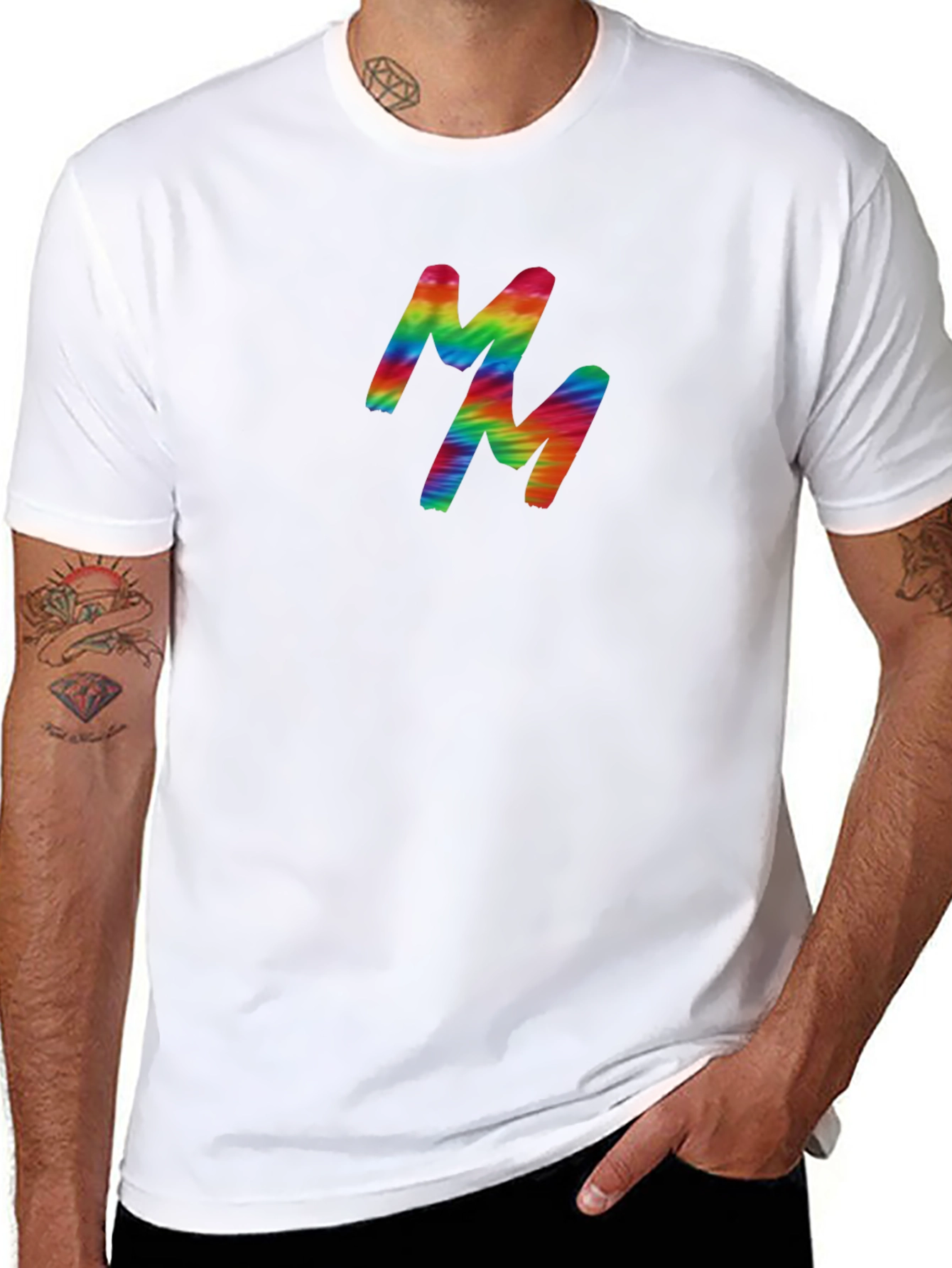 Rainbow MM Graphic Black T-Shirt