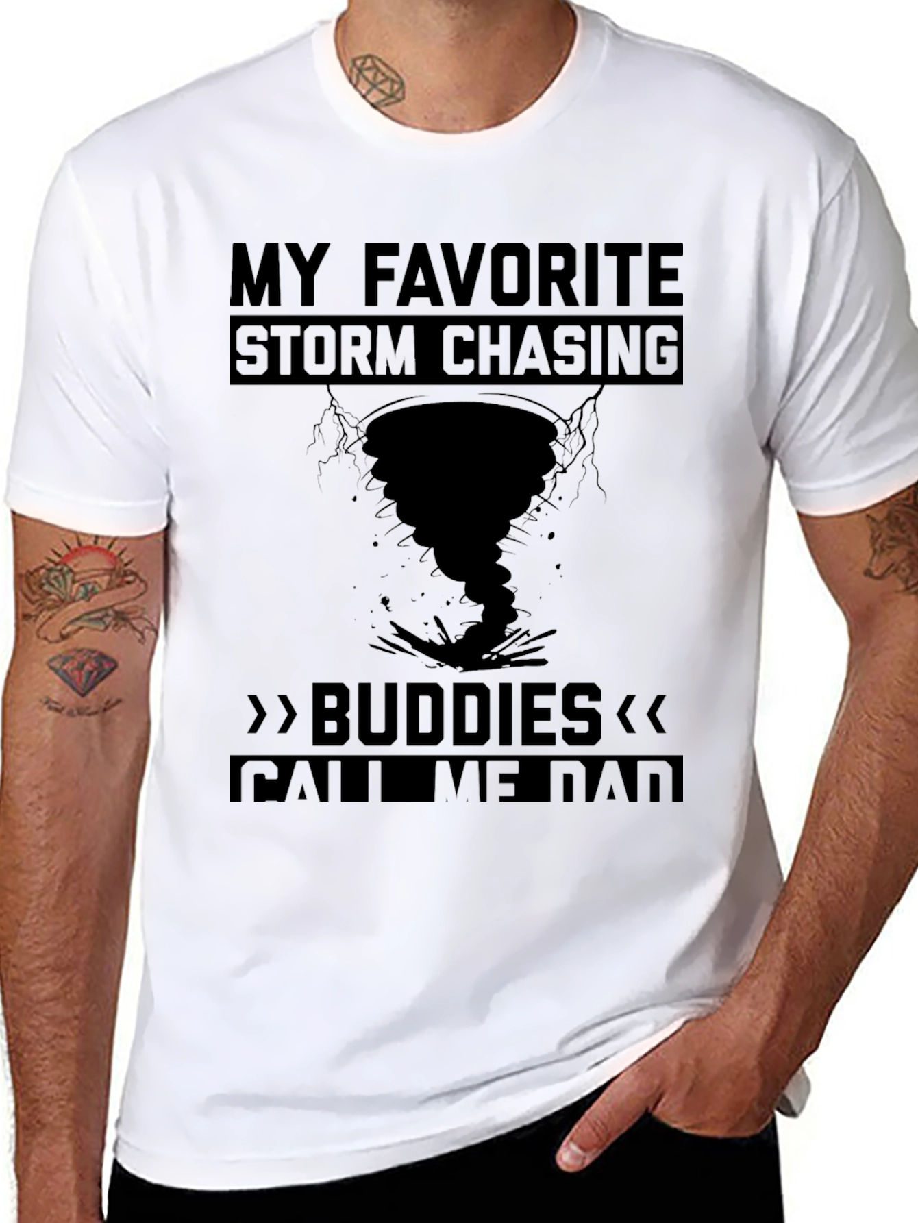 Storm Chasing Dad T-Shirt - Tornado Apparel