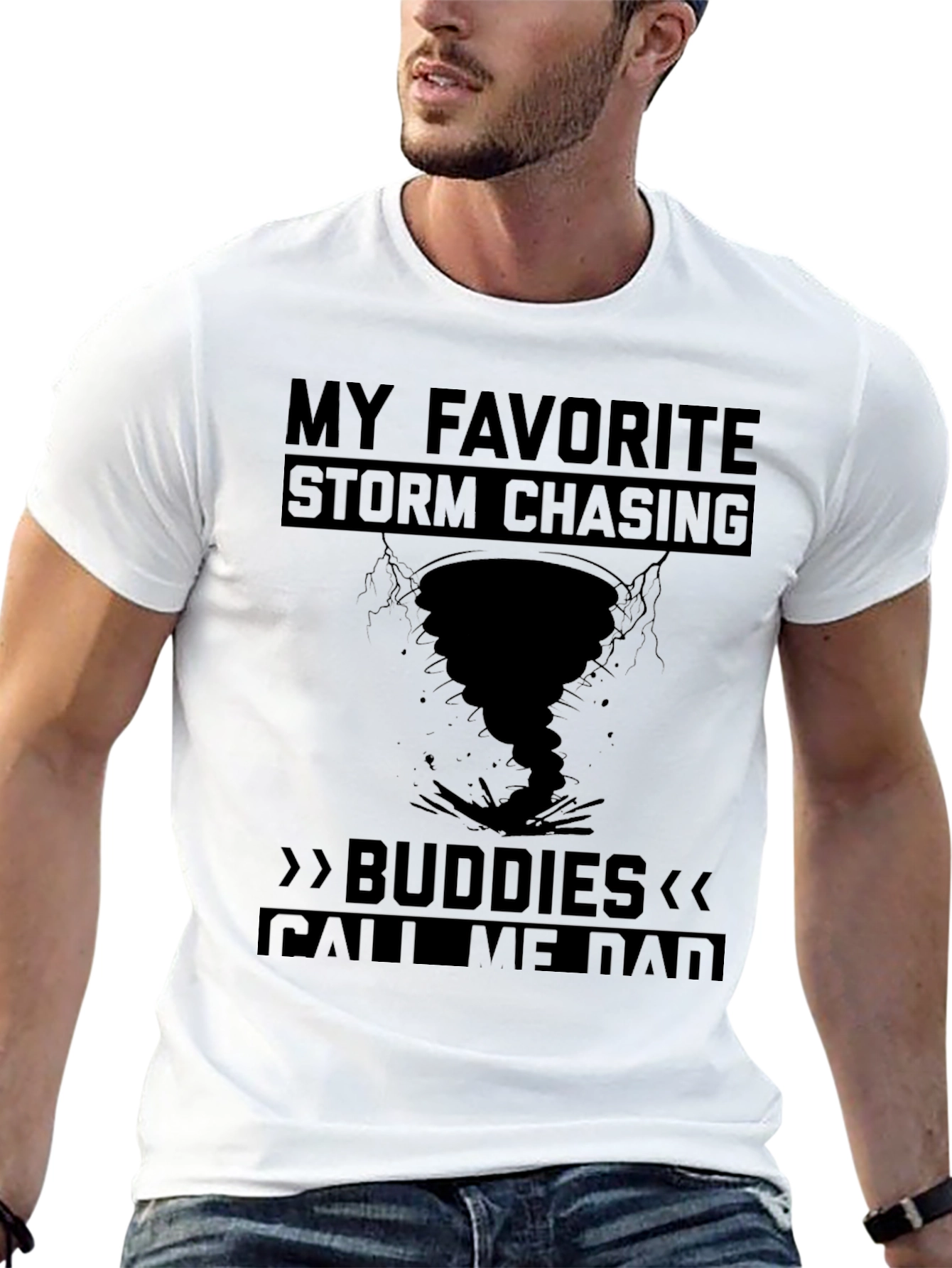 Storm Chasing Dad T-Shirt - Tornado Apparel