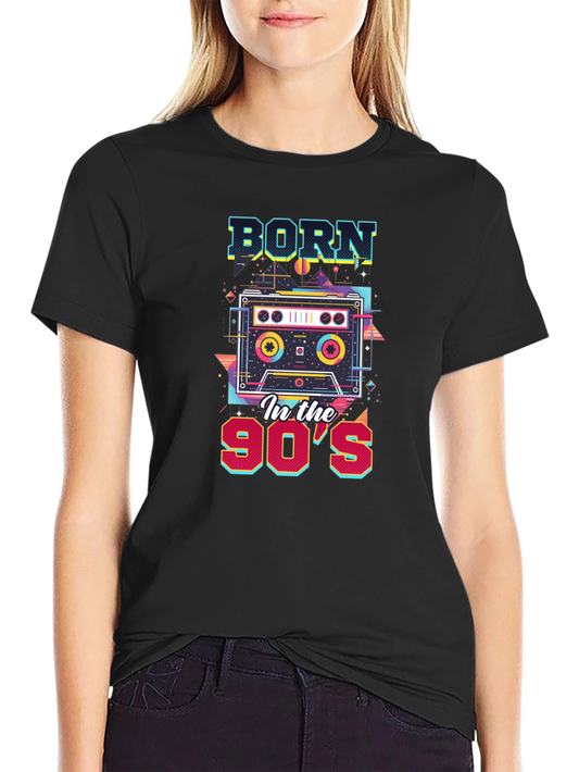 Born in the 90s T-Shirt - Retro Cassette Design