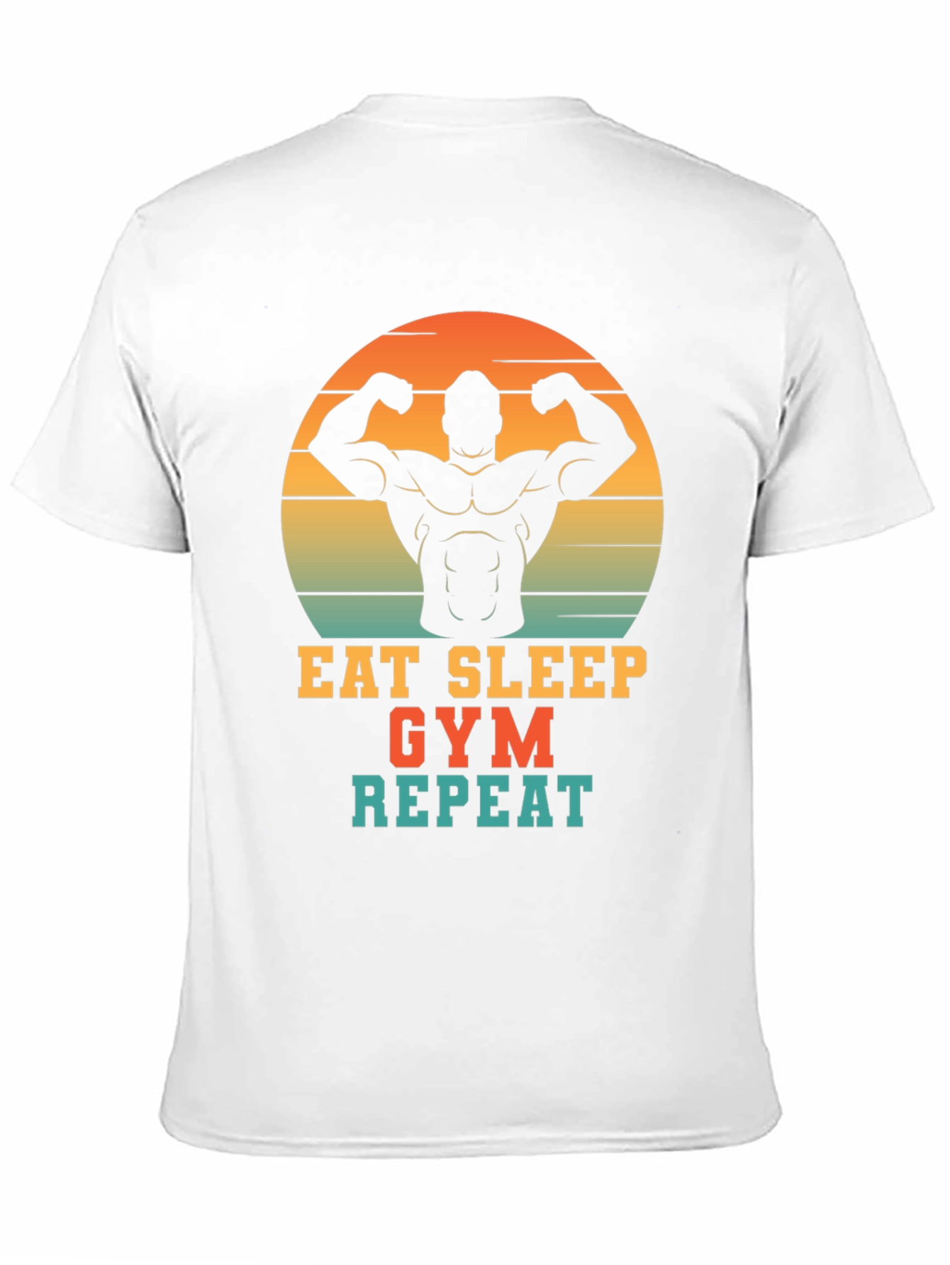 Eat Sleep Gym Repeat Mens Graphic T-Shirt