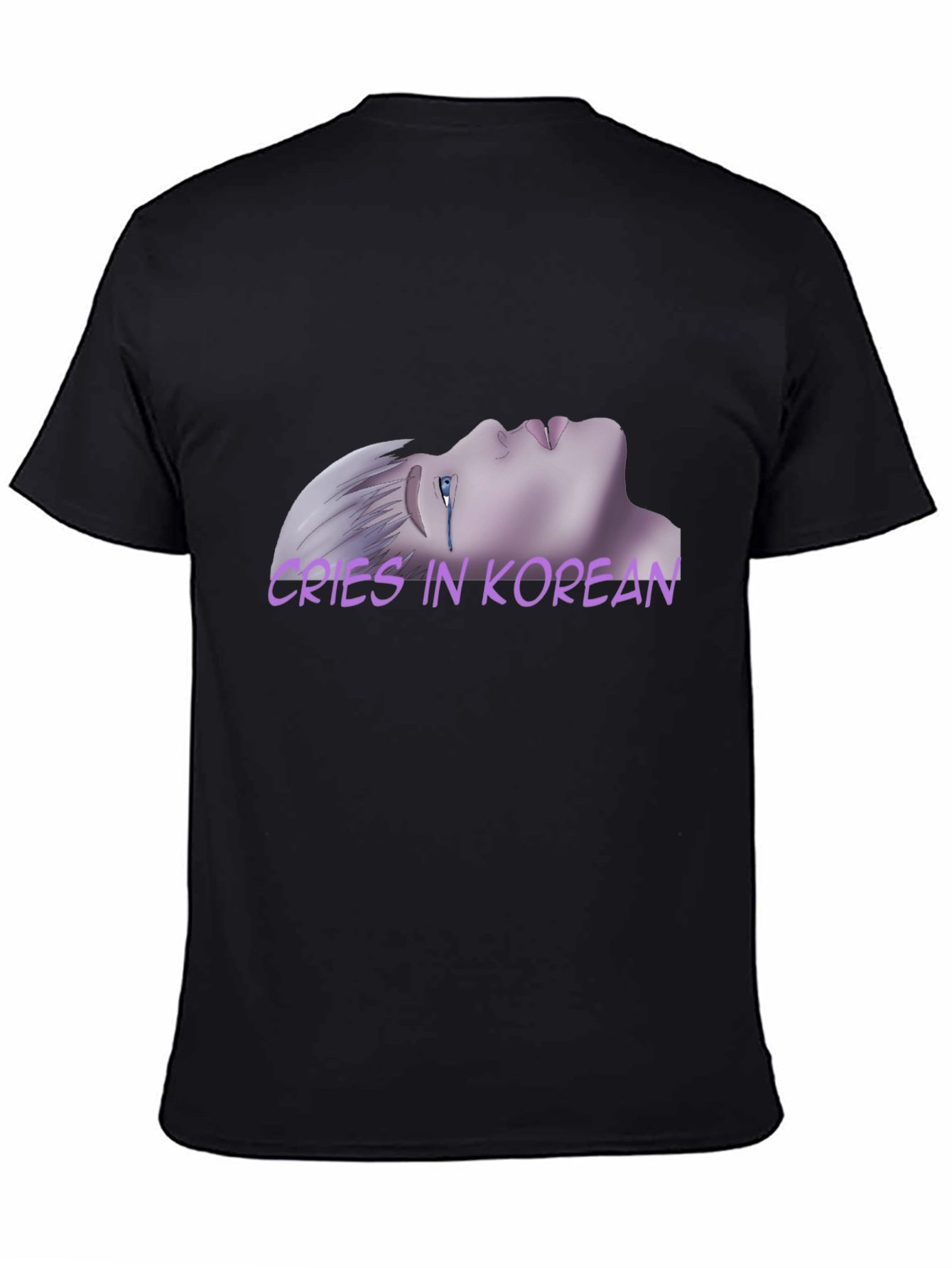 Cries in Korean Black T-Shirt