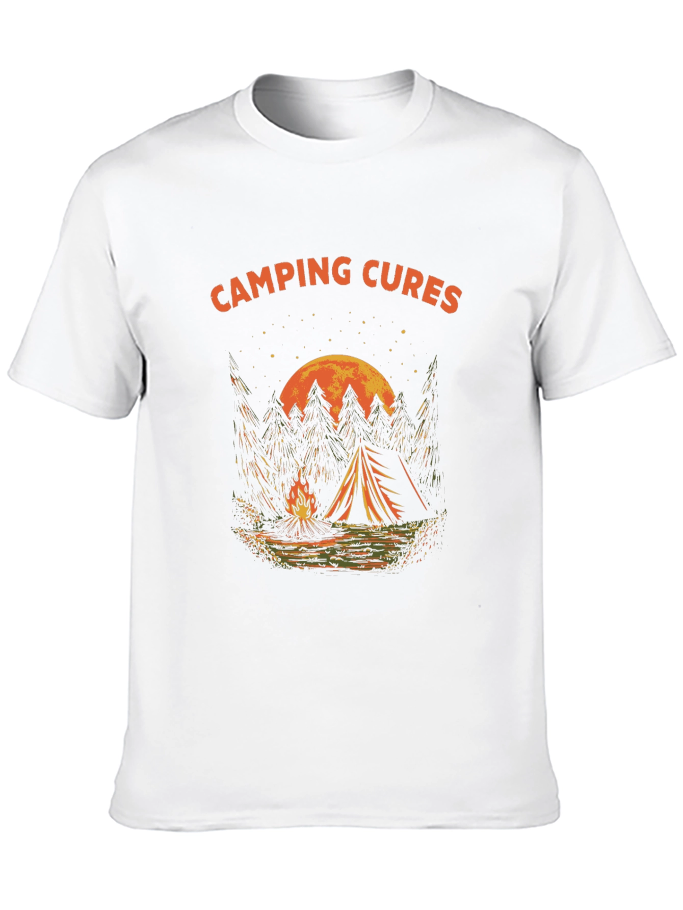 Camping Cures Graphic T-Shirt - Black