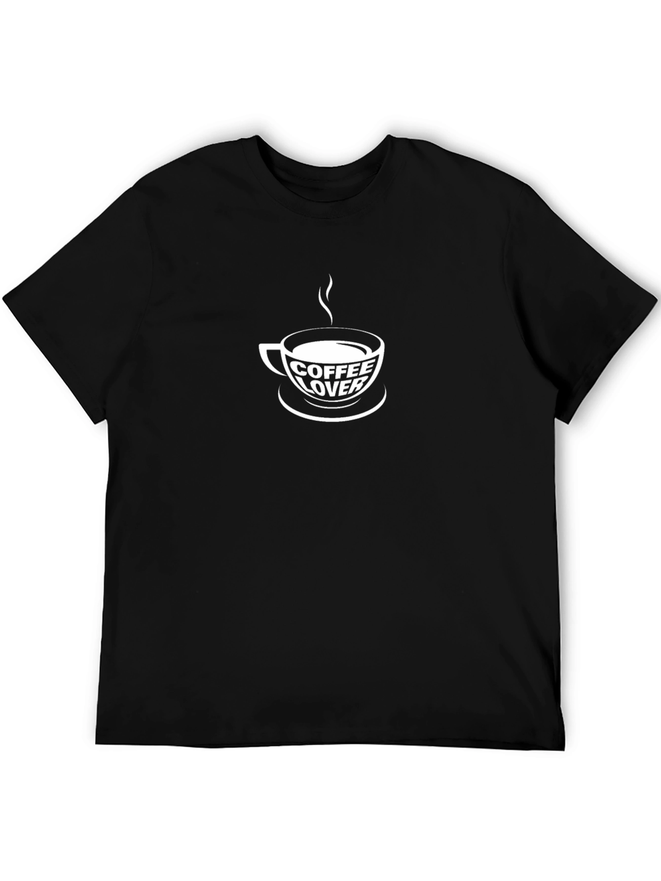Coffee Lover Graphic Tee - Black