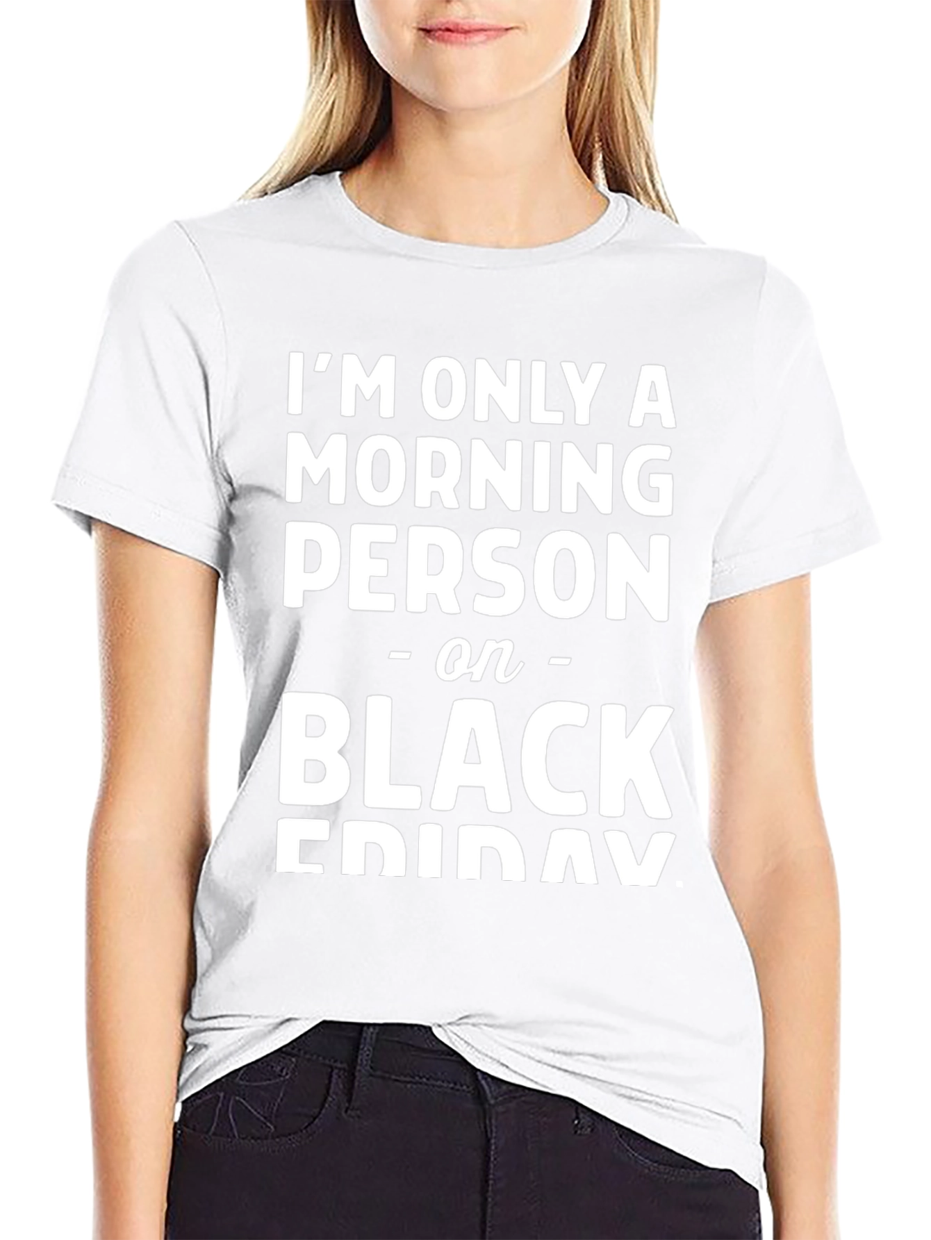 Funny Morning Person on Black Friday Graphic Tee