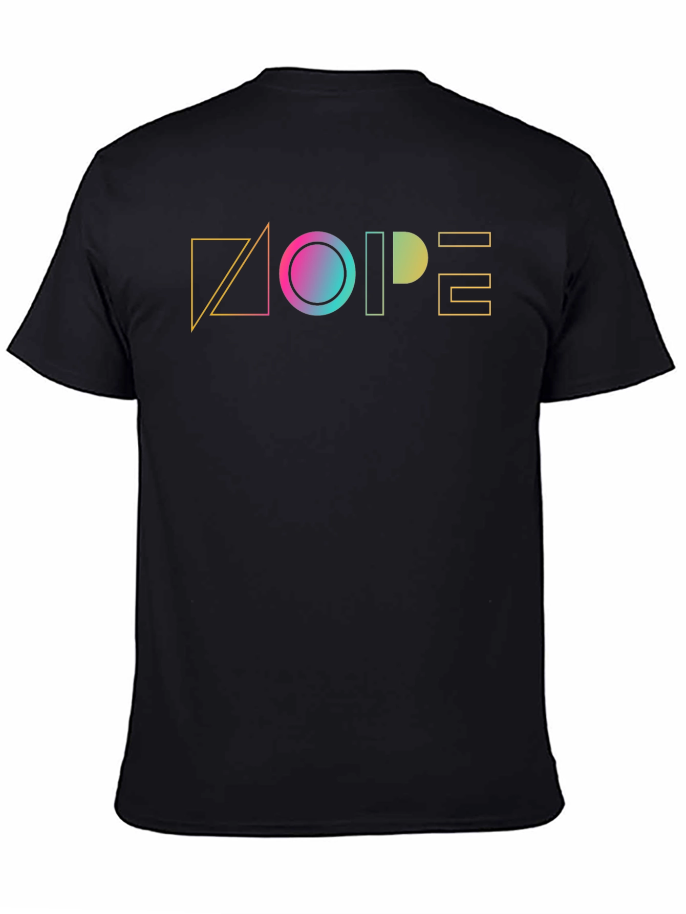 Geometric NOPE Graphic Tee - Modern Casual Style