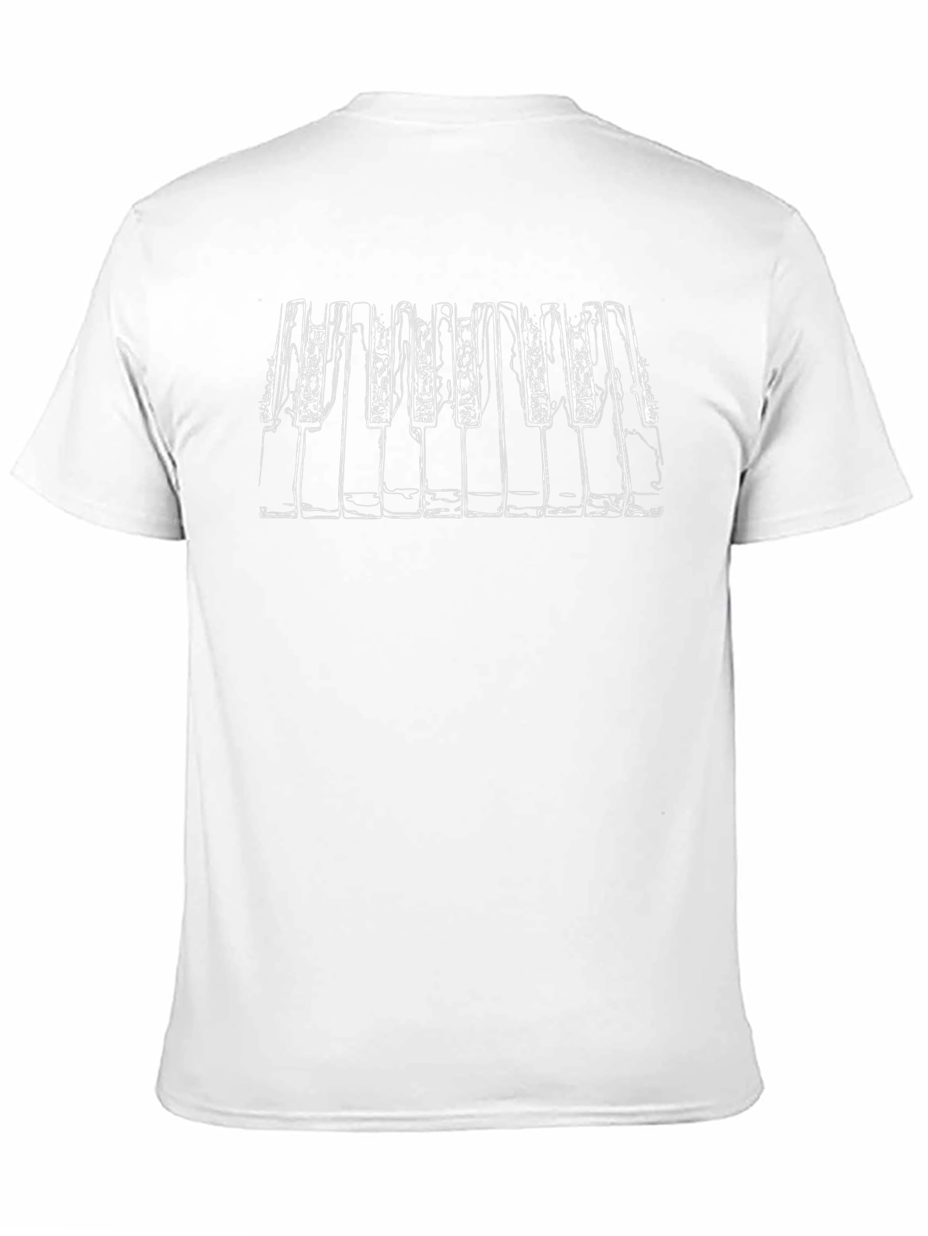 Piano Keys Graphic Black T-Shirt