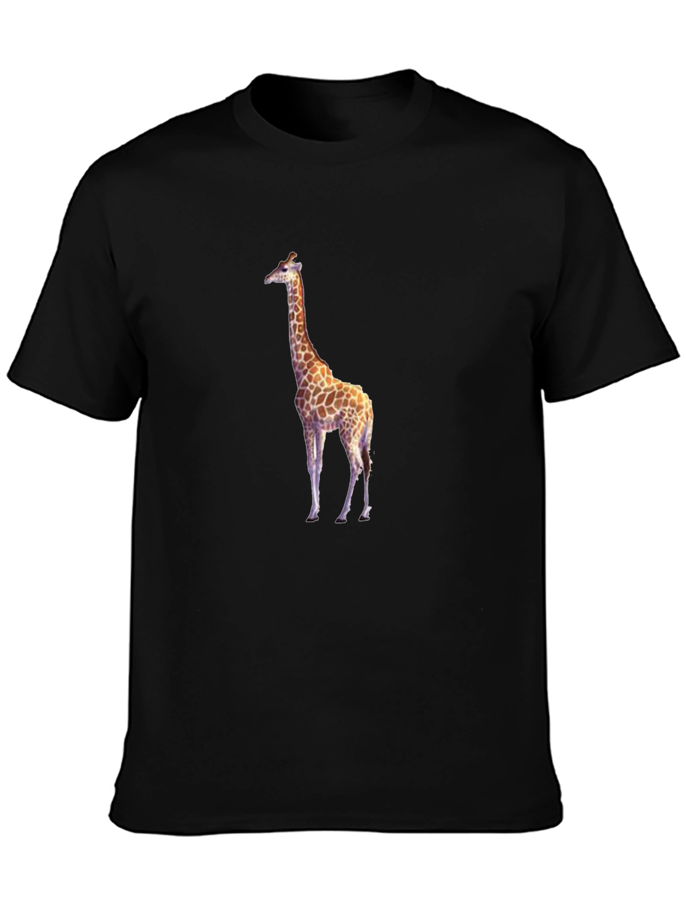 Giraffe Graphic Black T-Shirt
