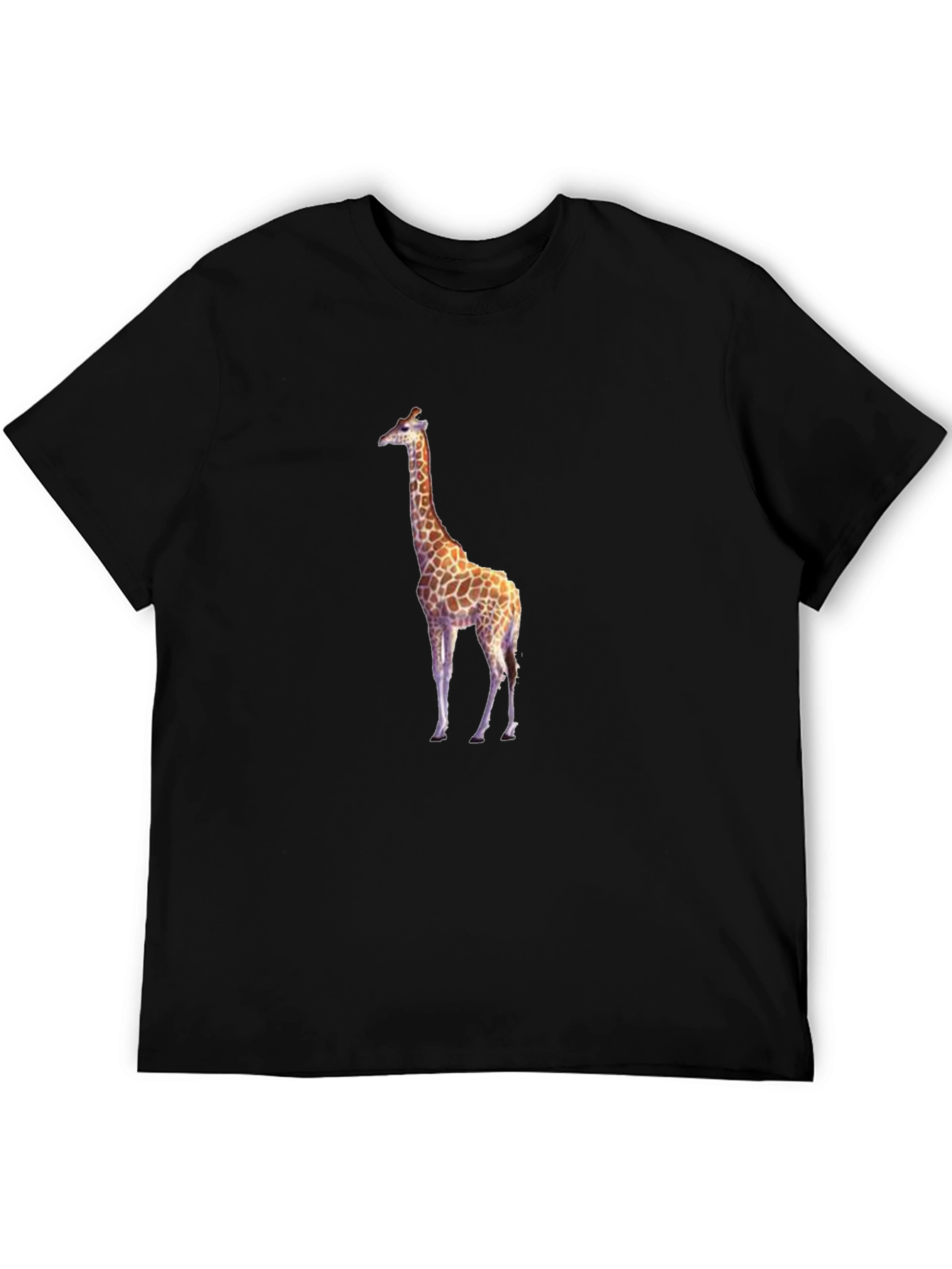 Giraffe Graphic Black T-Shirt