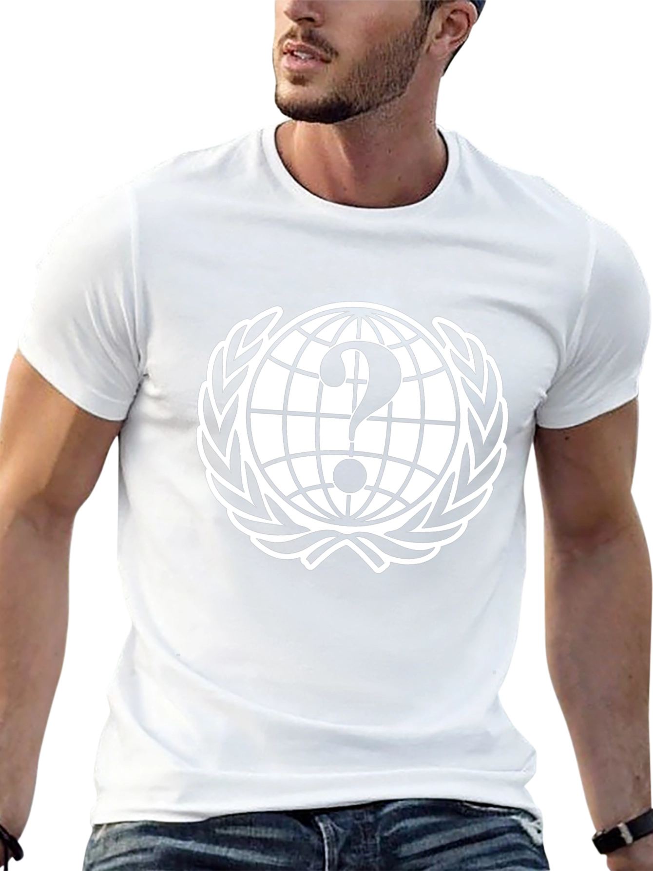 Question Globe T-Shirt - Unisex Black Tee