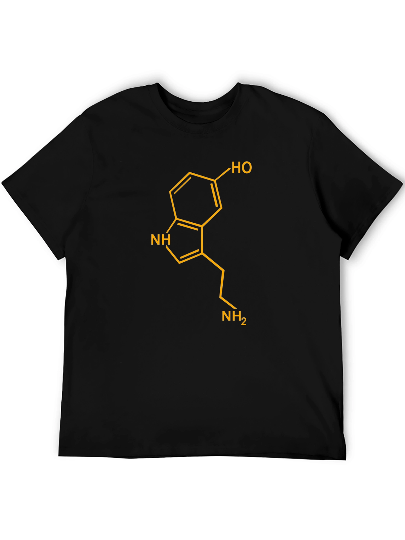 Serotonin Molecule Graphic T-Shirt