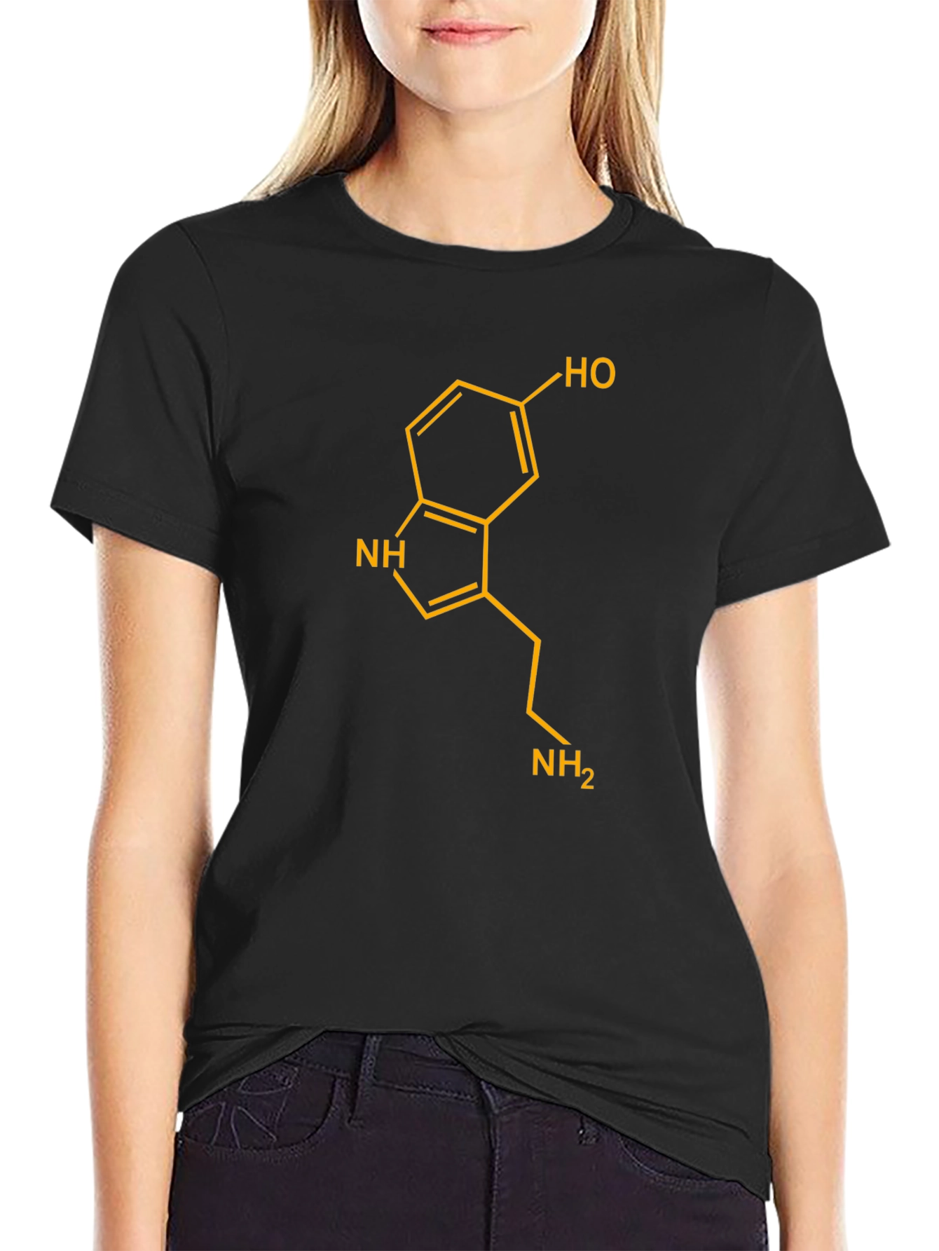 Serotonin Molecule Graphic T-Shirt