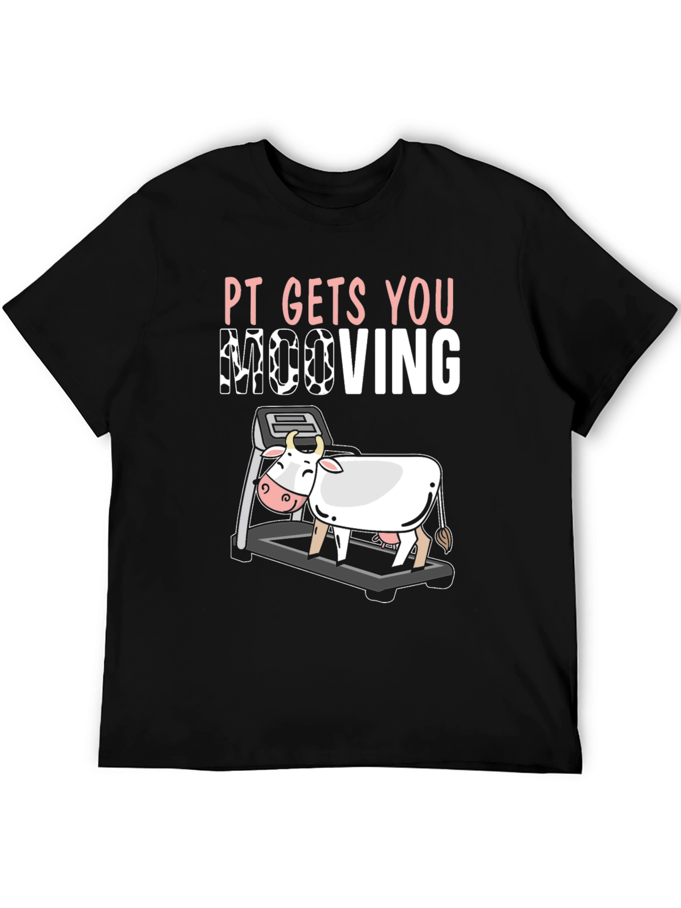 PT Gets You Moooving Black T-Shirt
