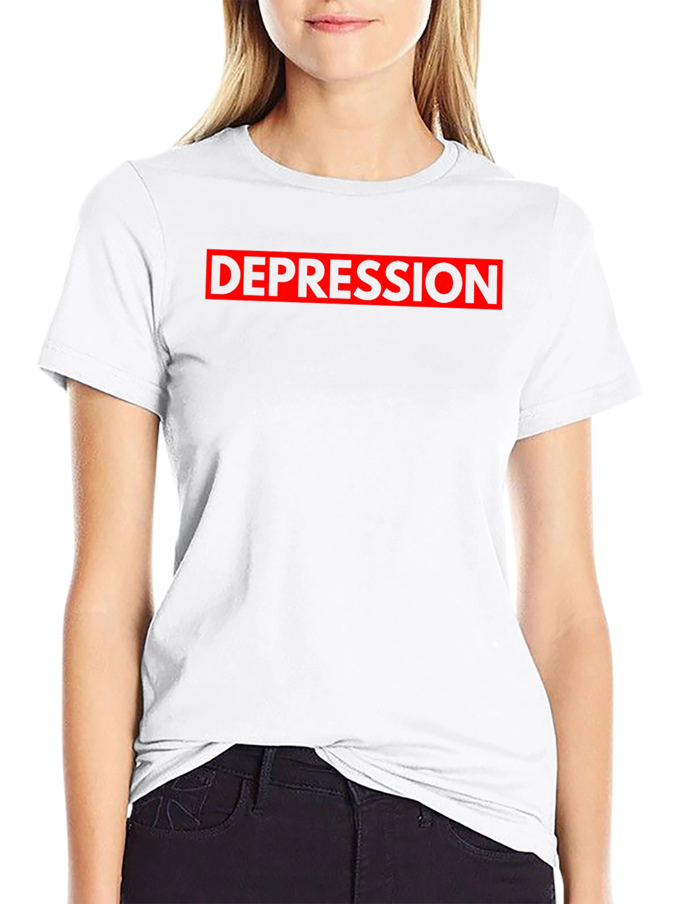 Depression Graphic Tee - Black