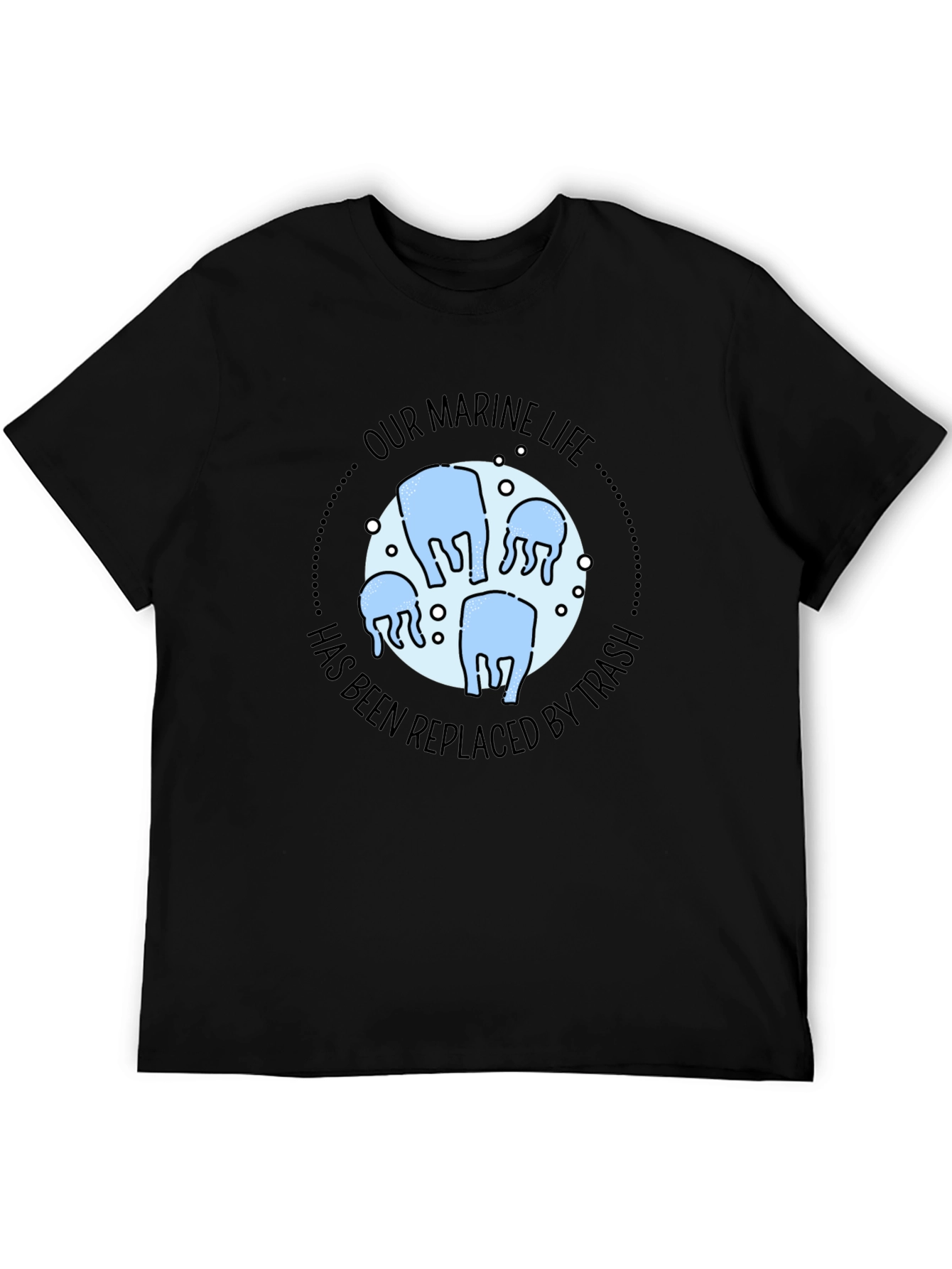 Marine Life Trash T-Shirt - Ocean Conservation Tee