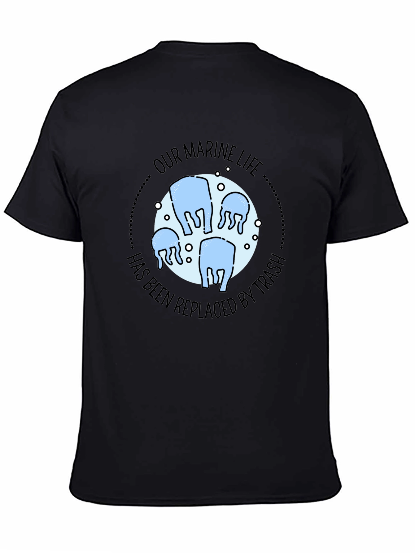 Marine Life Trash T-Shirt - Ocean Conservation Tee
