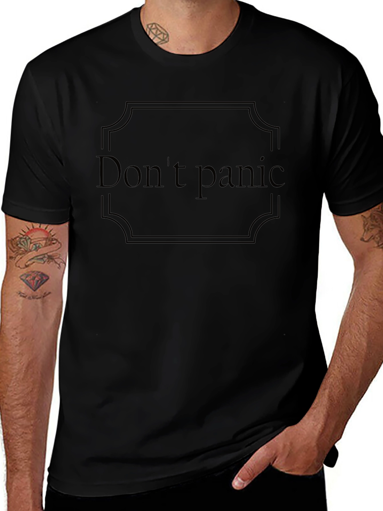 Dont Panic T-Shirt - Classic Slogan Tee