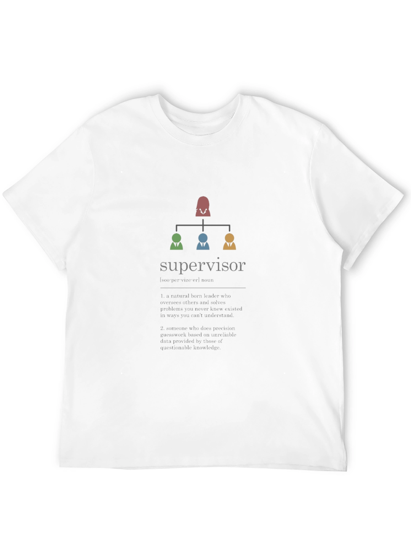 Supervisor Hierarchy T-Shirt - Black Cotton Tee