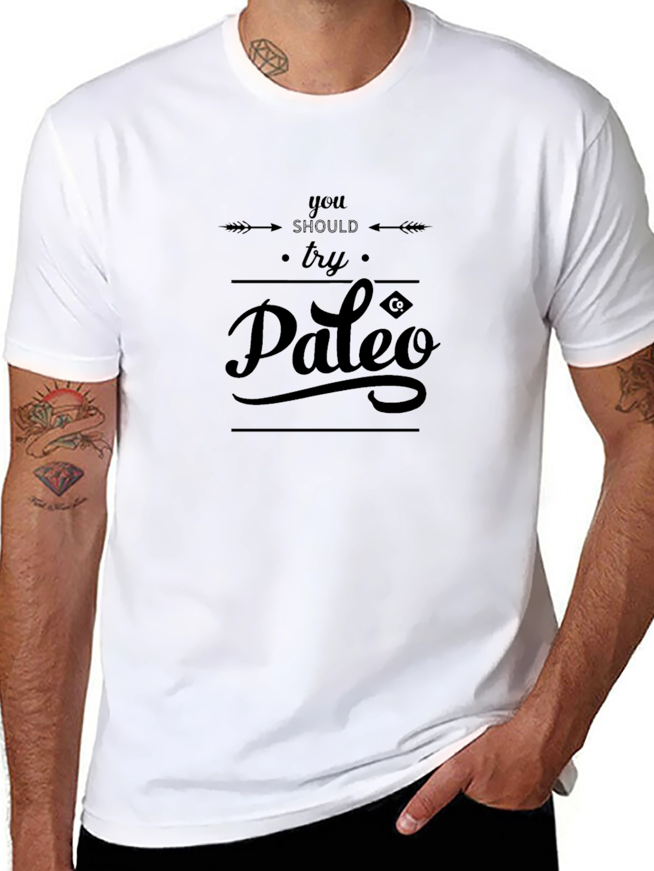 You Should Try Paleo T-Shirt - Black