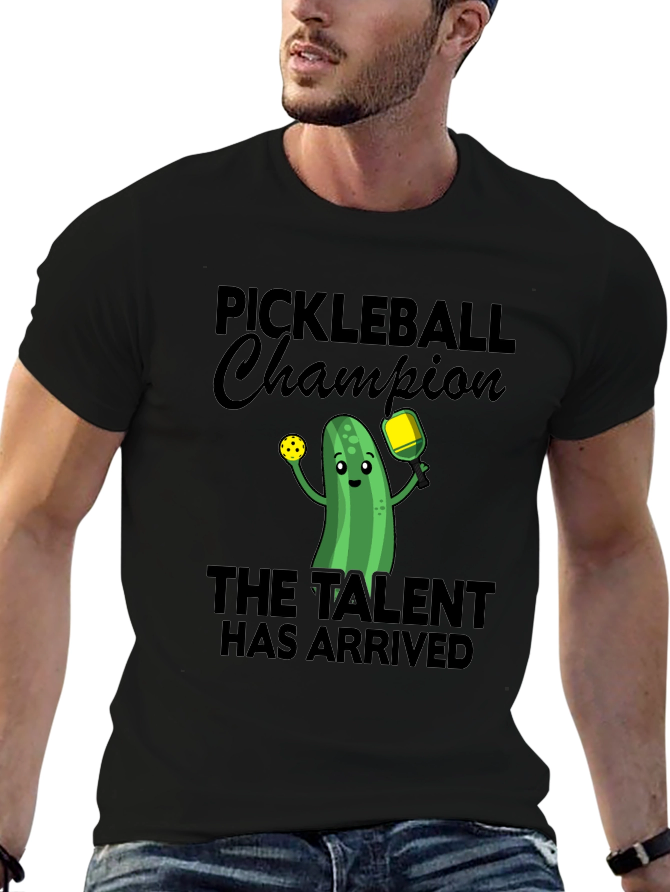 Pickleball Champion Funny Graphic Tee
