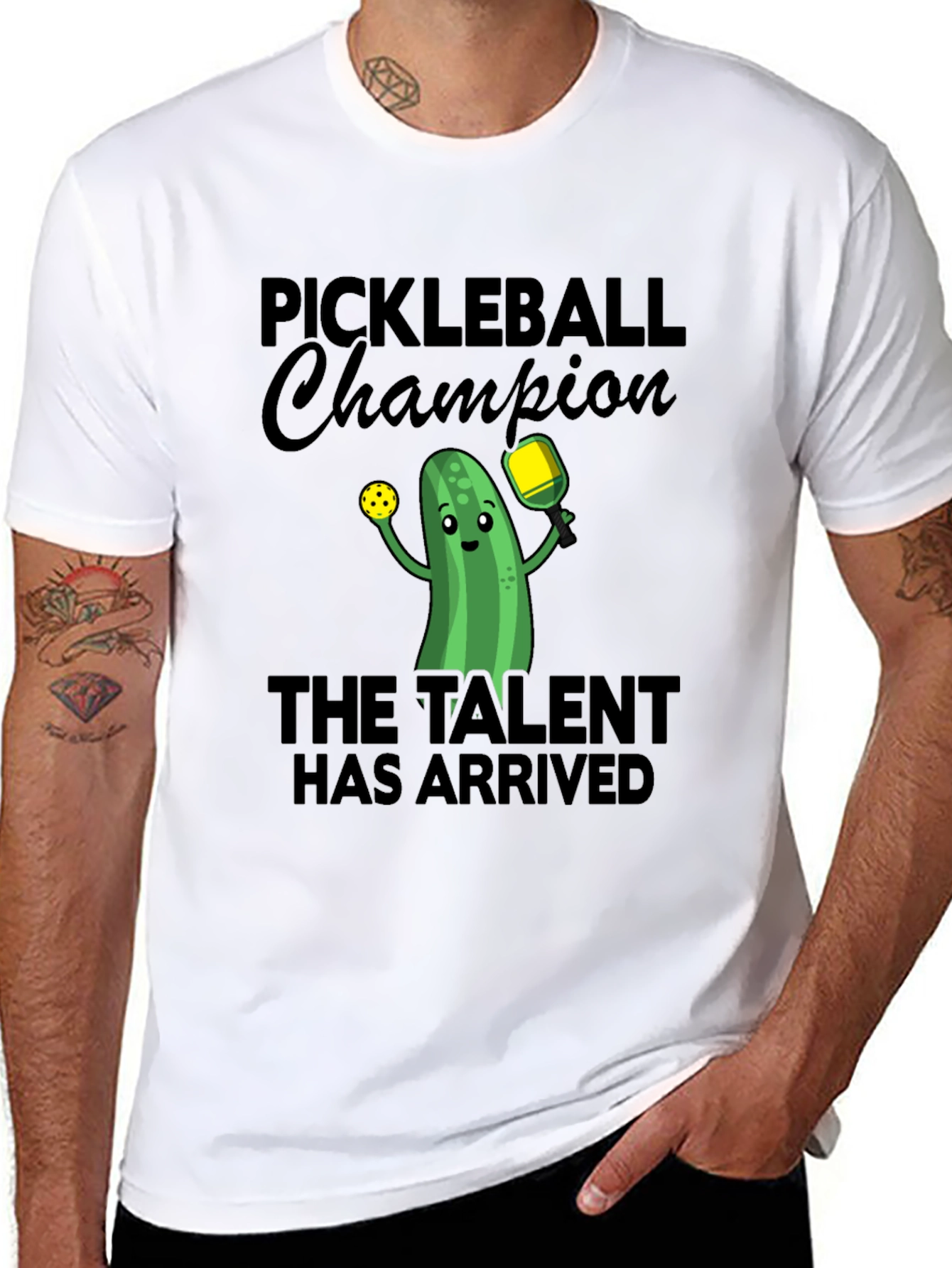 Pickleball Champion Funny Graphic Tee