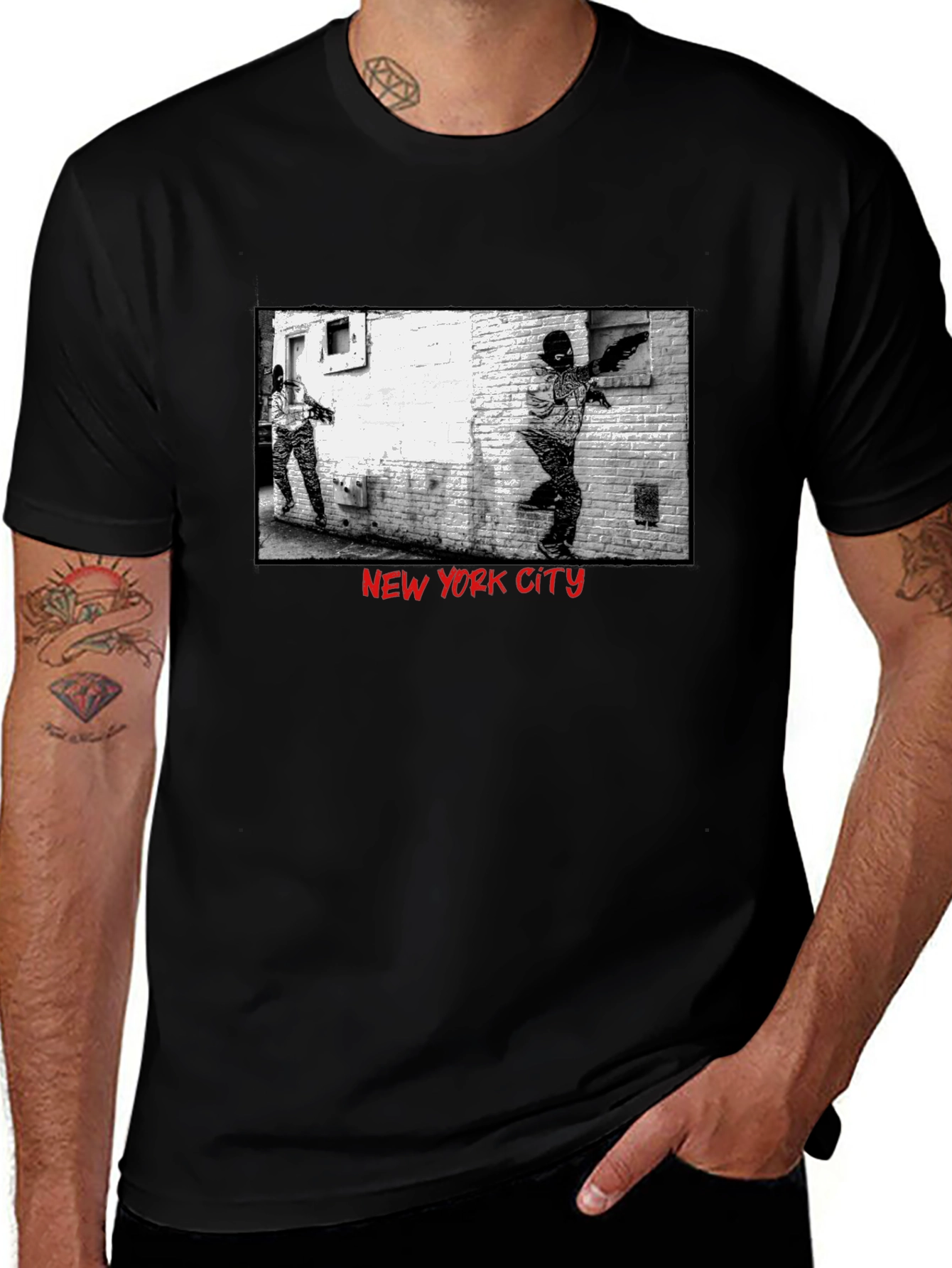 New York City Graphic Black T-Shirt