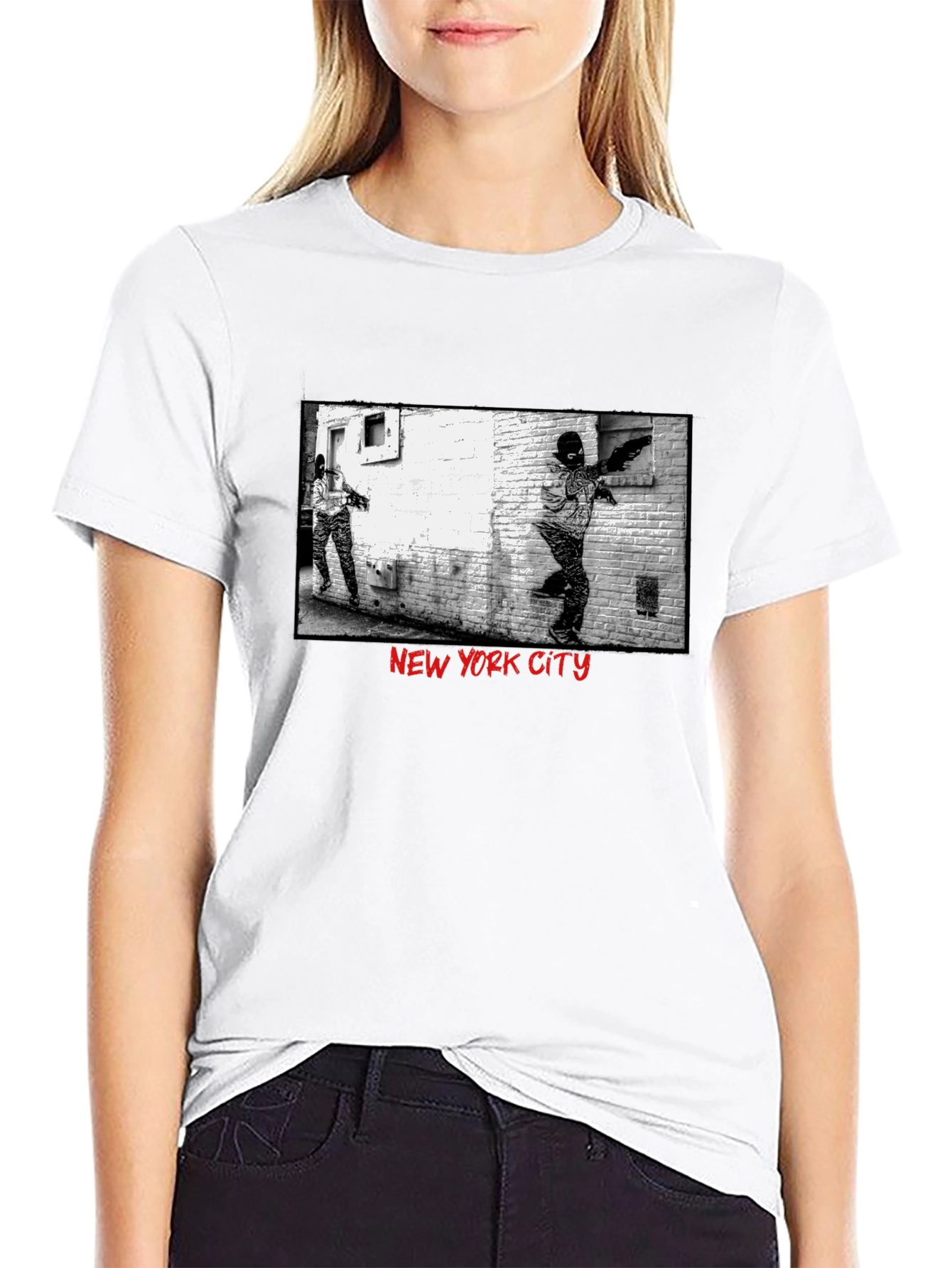 New York City Graphic Black T-Shirt
