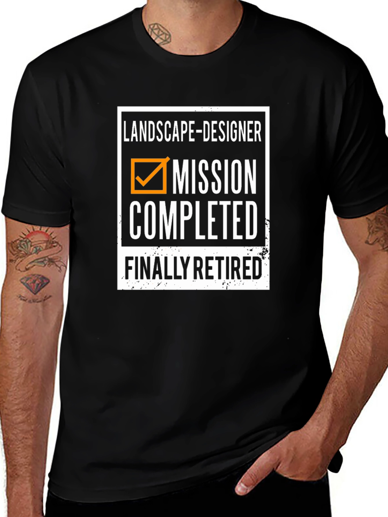 Landscape Designer Mission Completed Retired T-Shirt